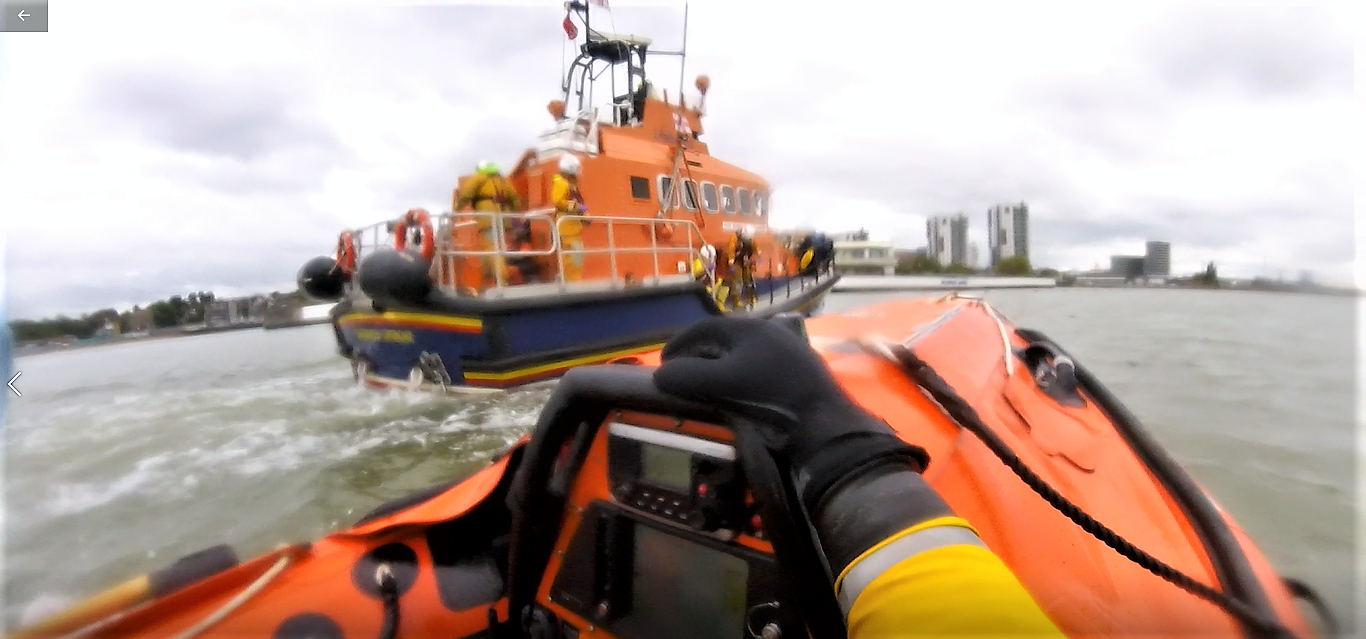 Photo of both of the Sheerness RNLI lifeboats.