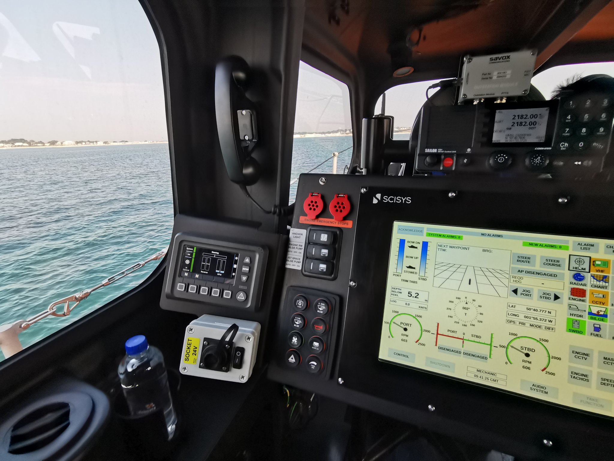 Aboard the training Shannon