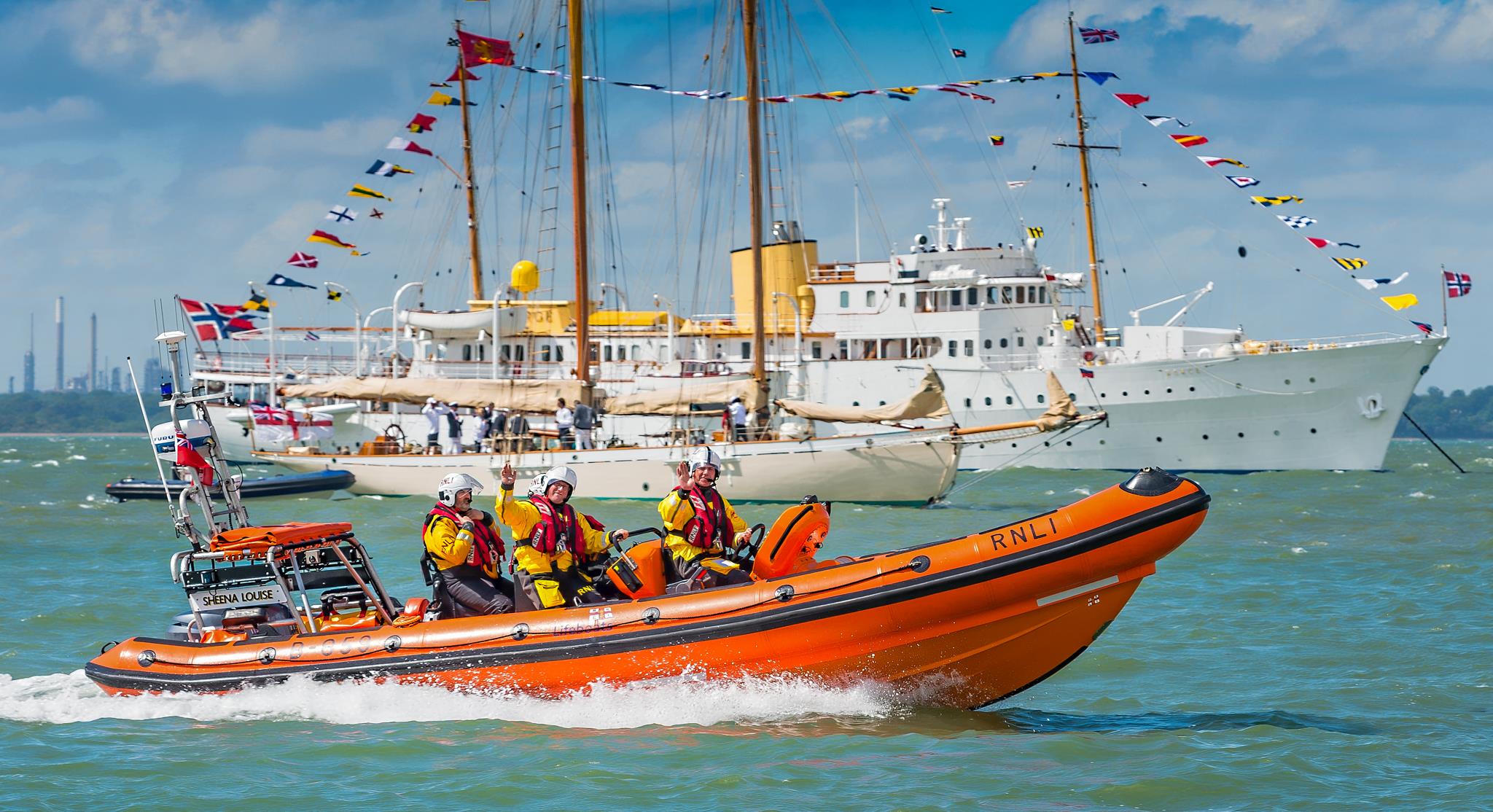Stock image of the Cowes RNLI lifeboat 'Sheena Louise'