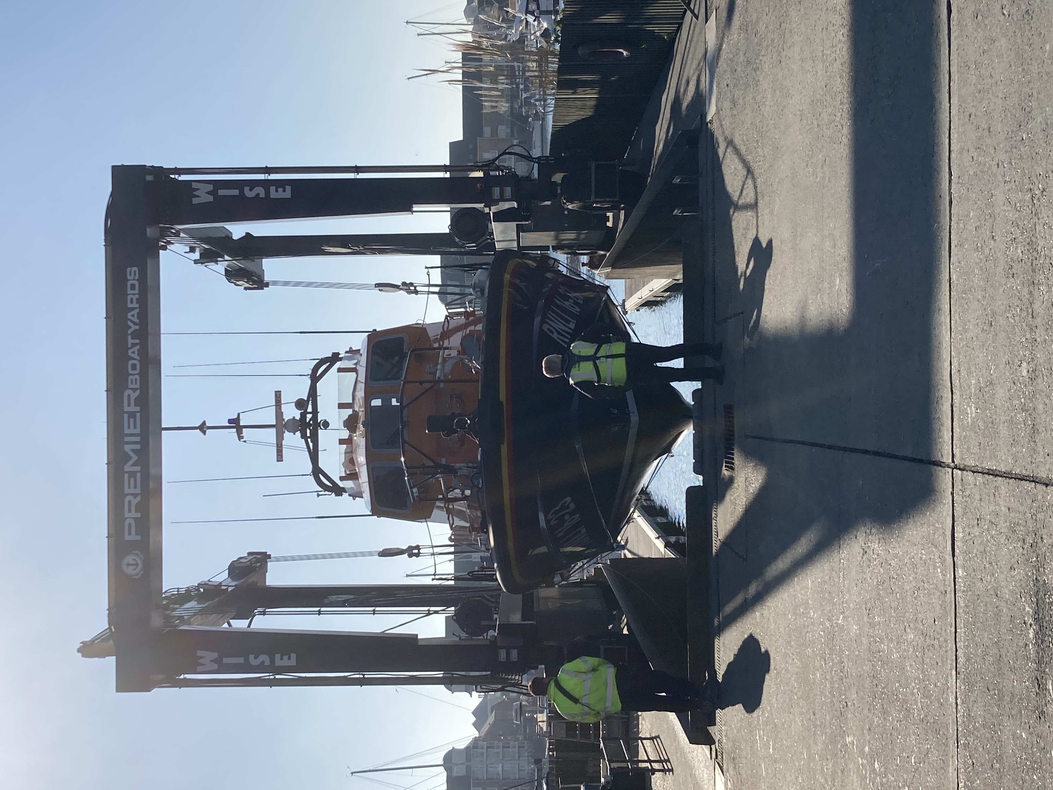 The lift taking place