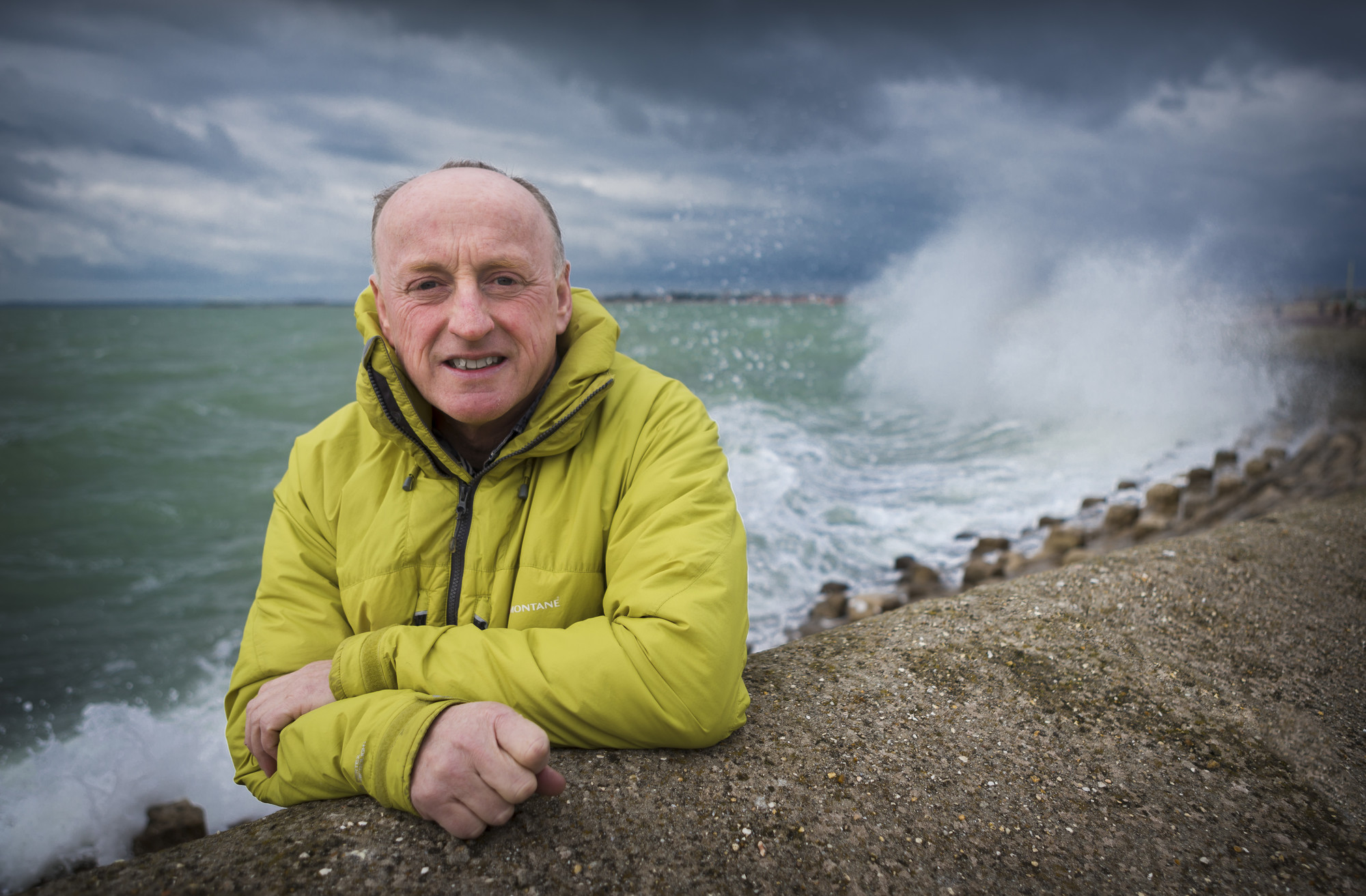 Portrait of Professor Mike Tipton at the coast