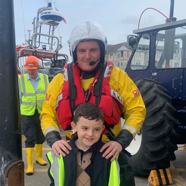 Paul Brodie with his son Aiden