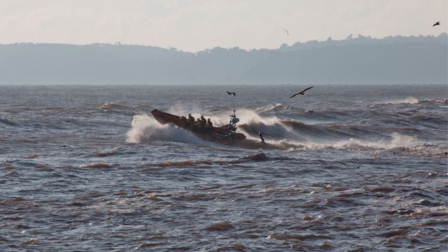 Teignmouth lifeboat at sea