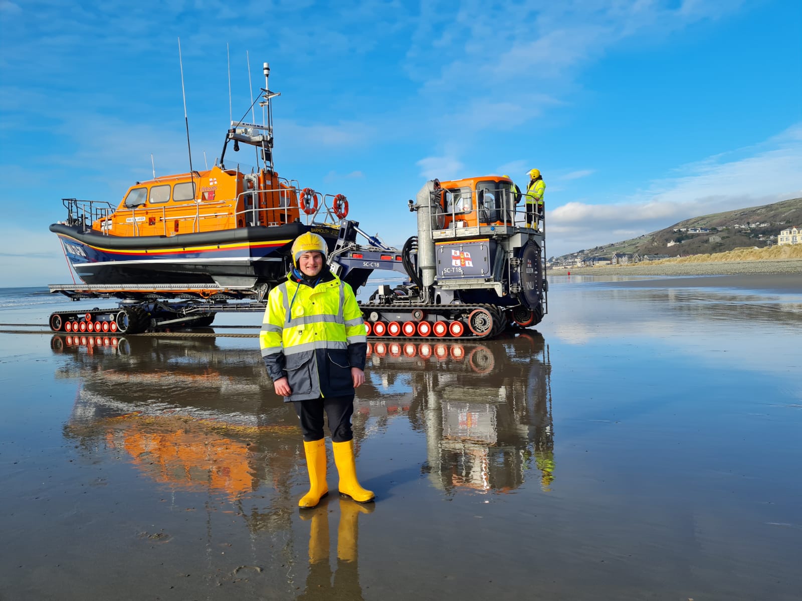 Kane Triggs on his first shouts shore crew