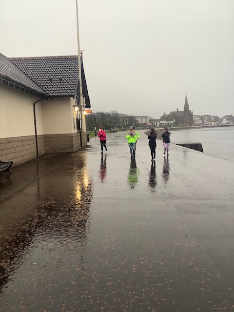 Six ladies run in December to raise funds for the RNLI