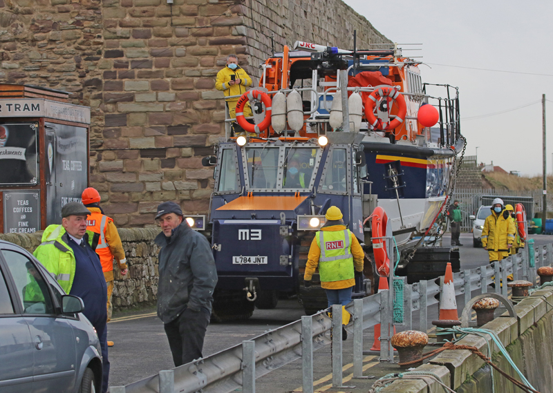 Grace Darling being taken to the slip for the last time