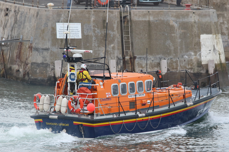 Grace Darling leaves Seahouses Harbour on passage to Amble