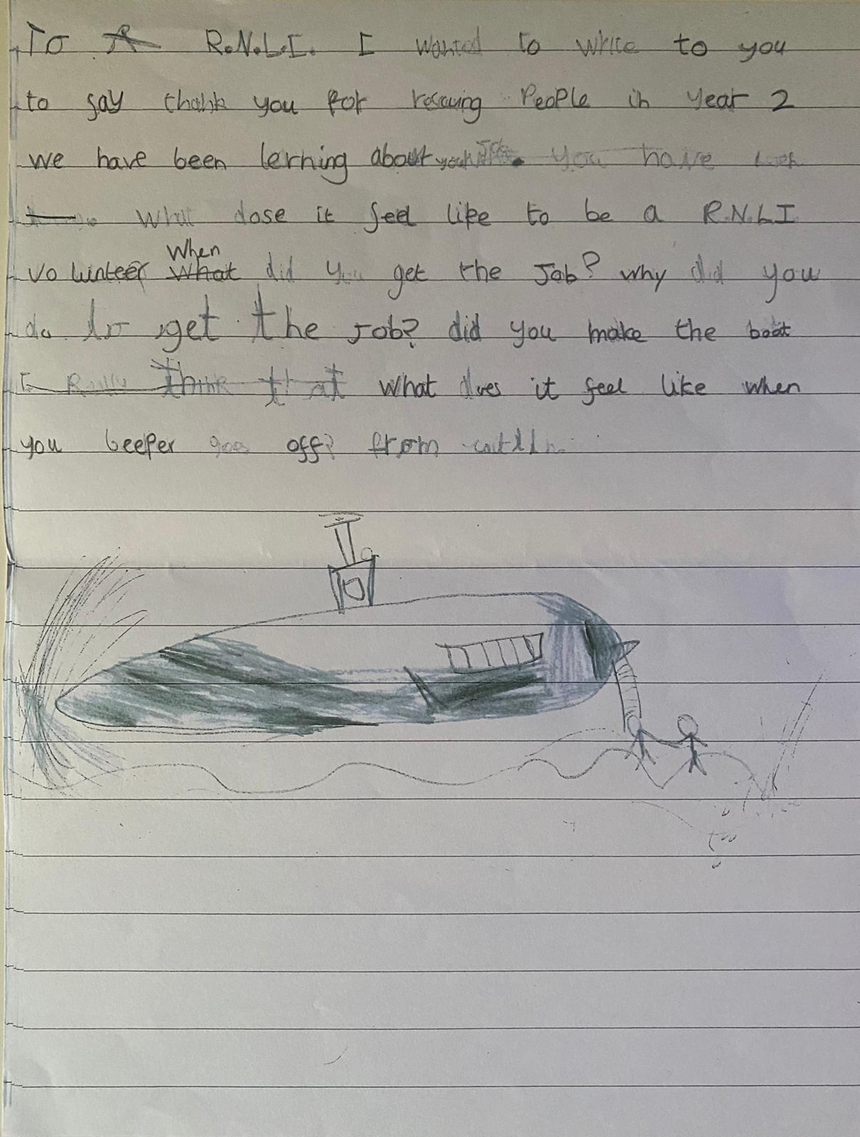 A letter and picture received
