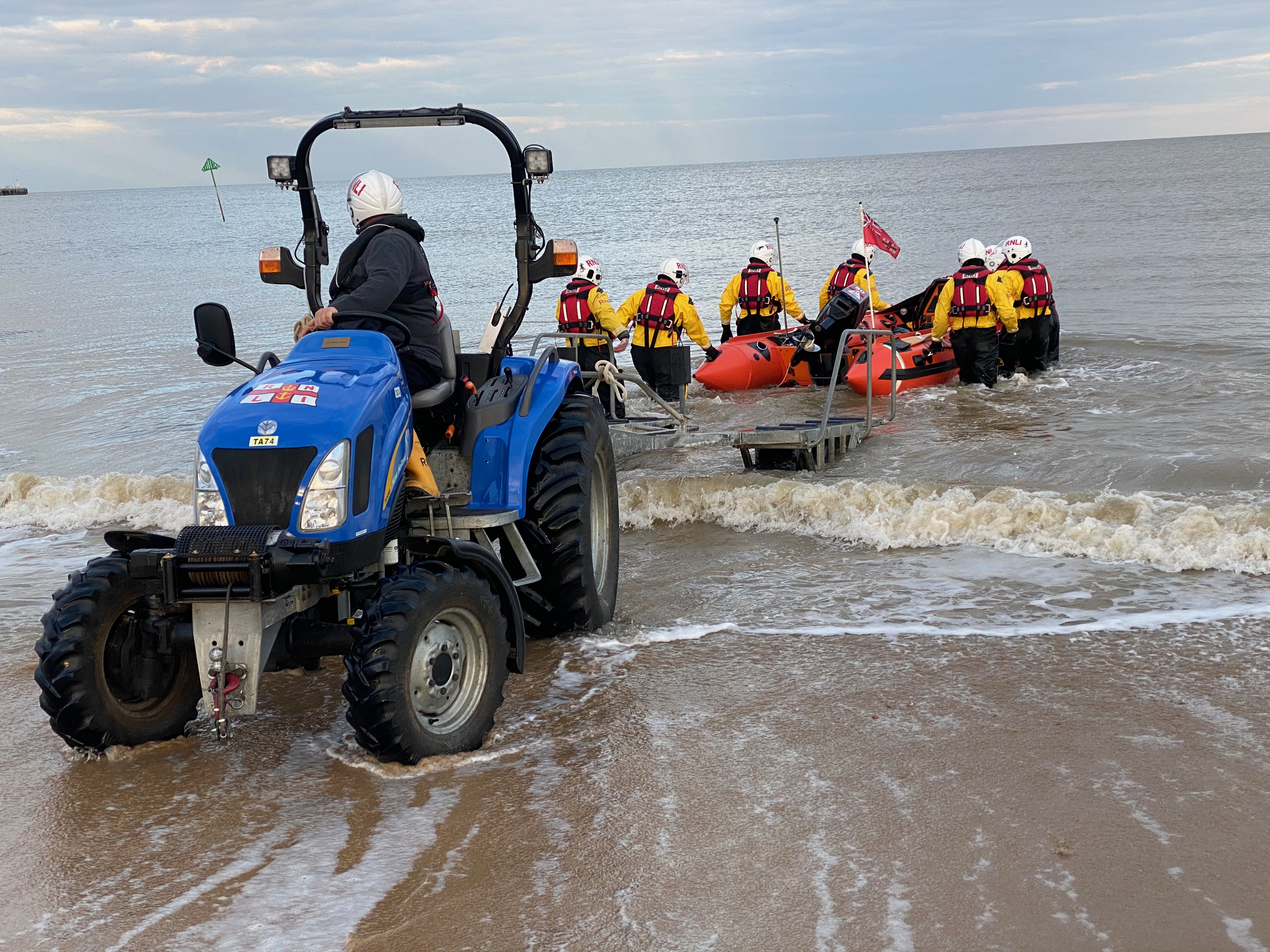 RNLI Clacton D-Class Launching Today