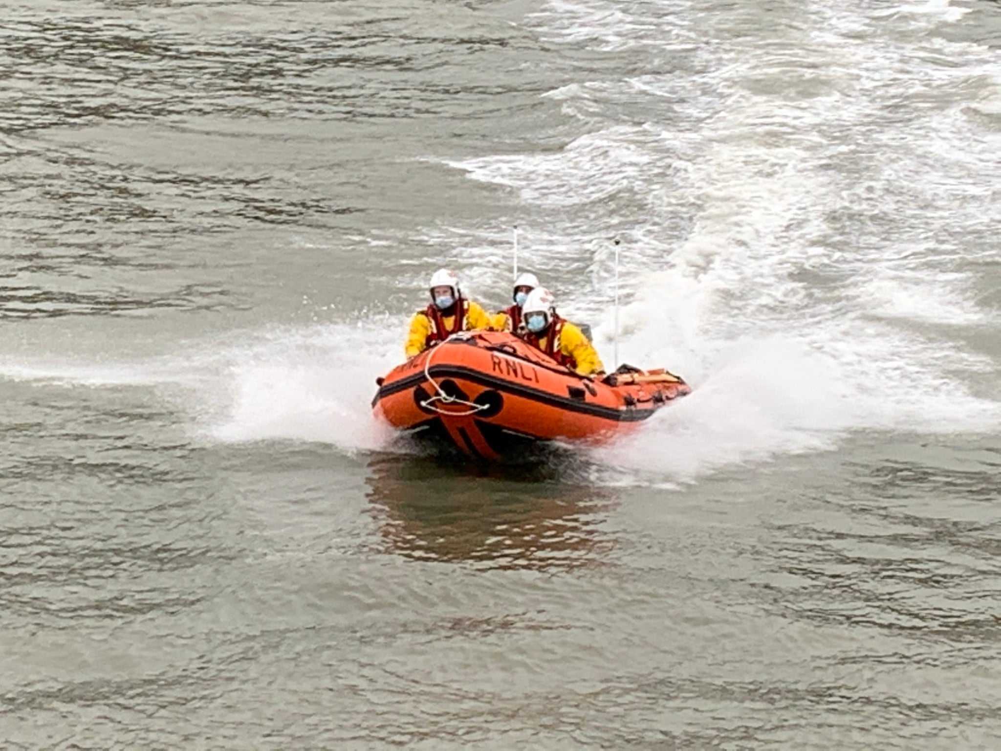 D class lifeboat with crew 