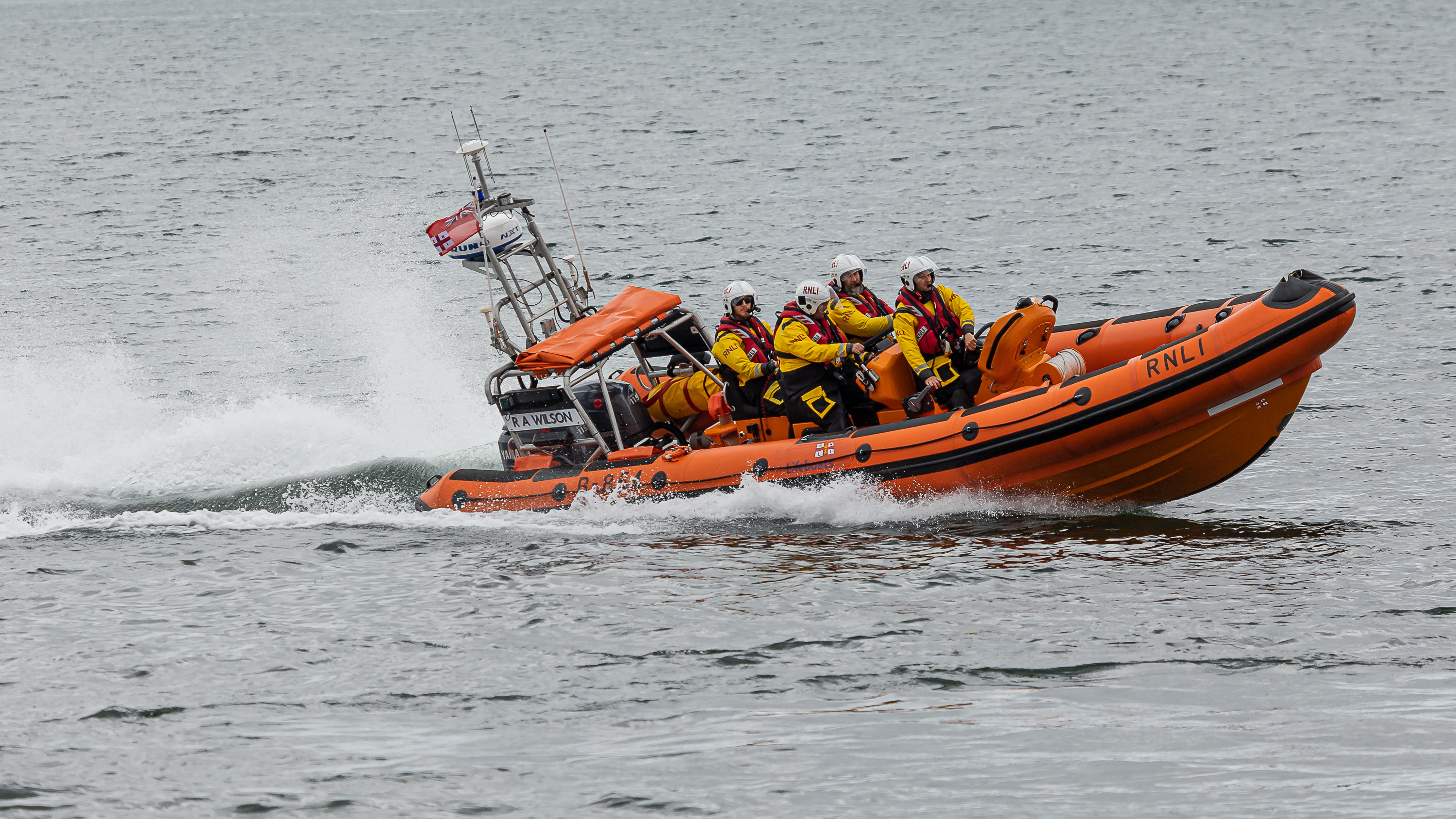 Stock image of Largs RNLI's Atlantic class lifeboat