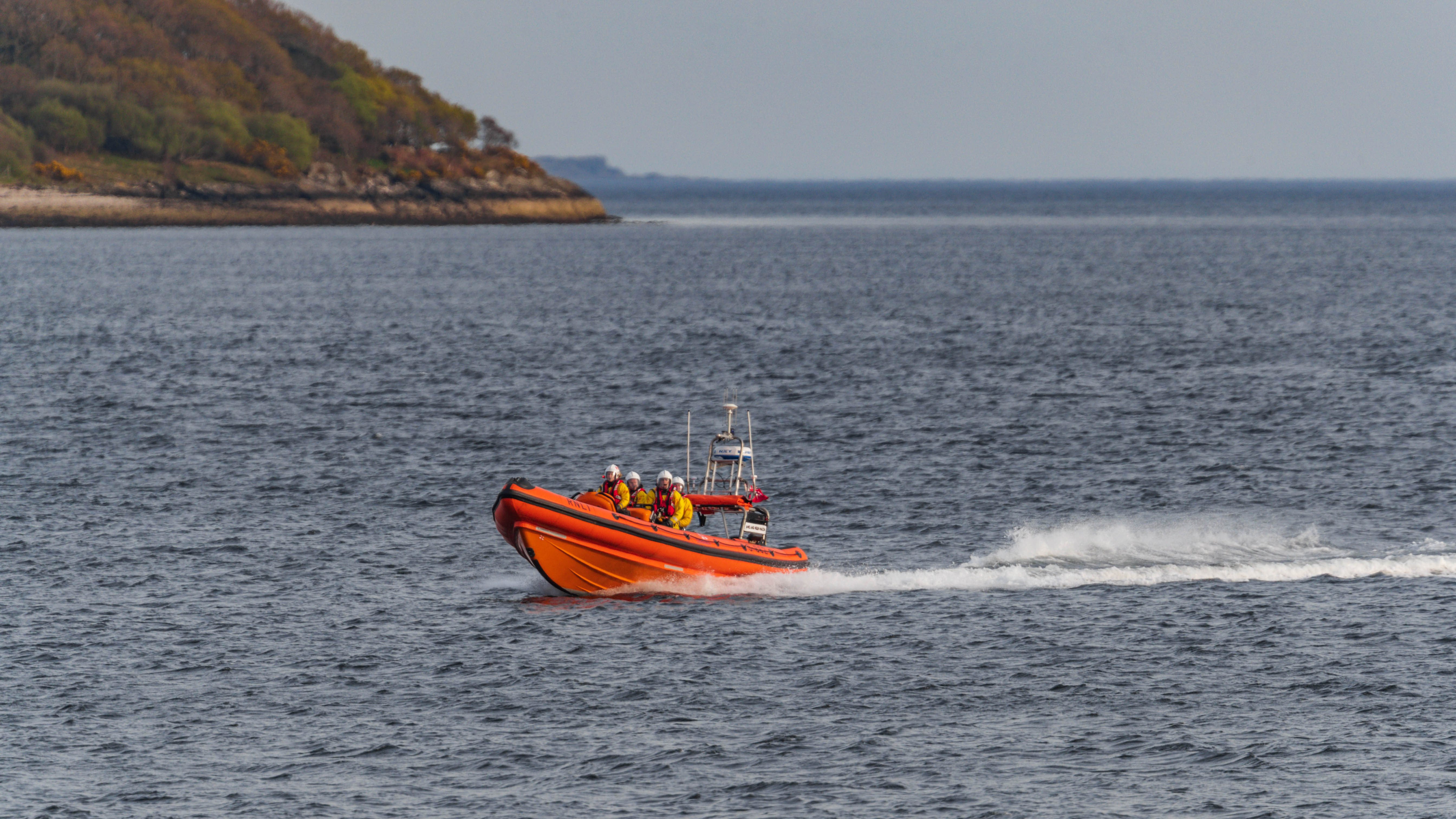 Lifeboat on open water