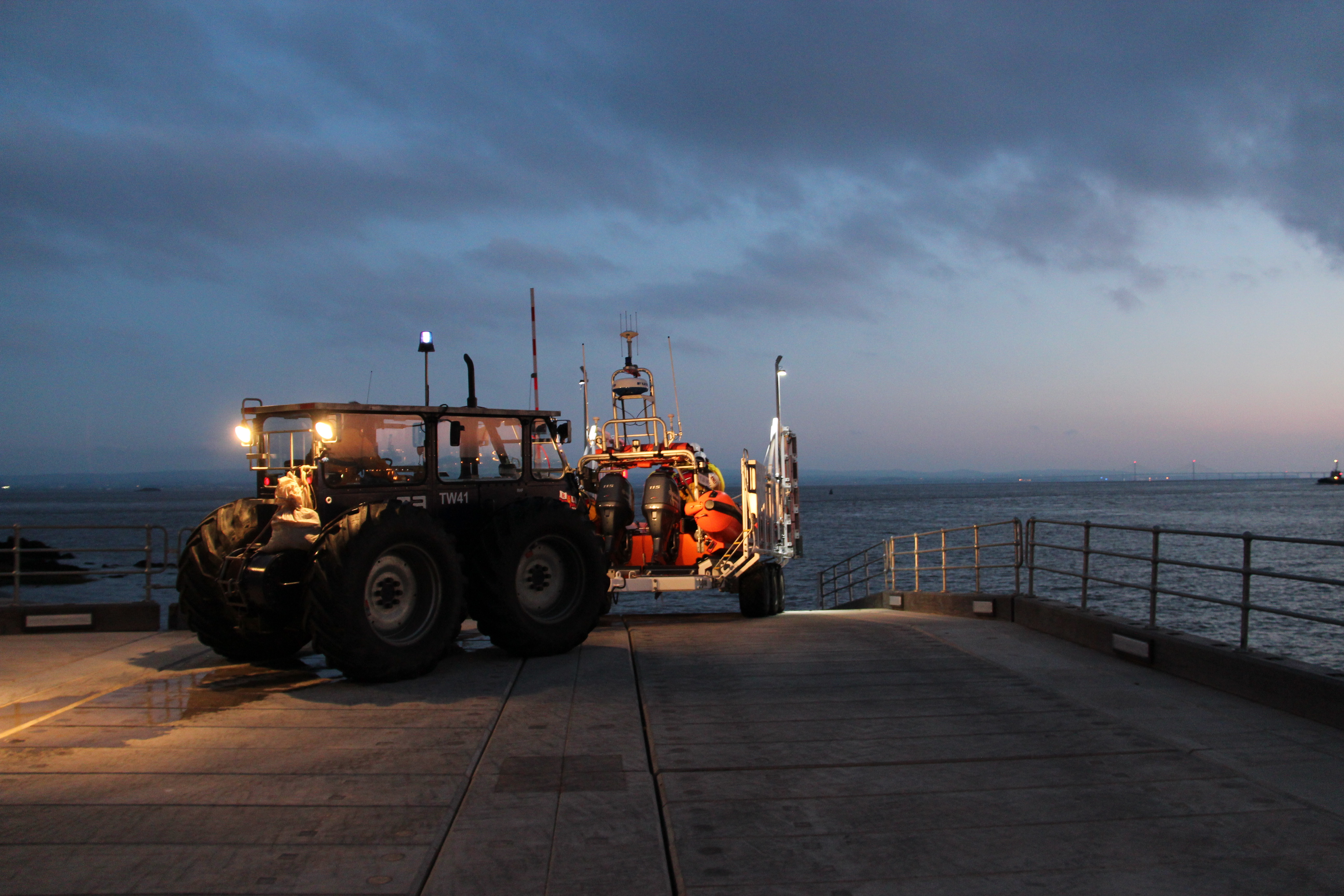 My Lady Anne launching on service, after Peter takes the call