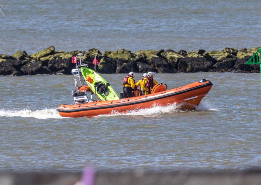 Clacton lifeboat stock image