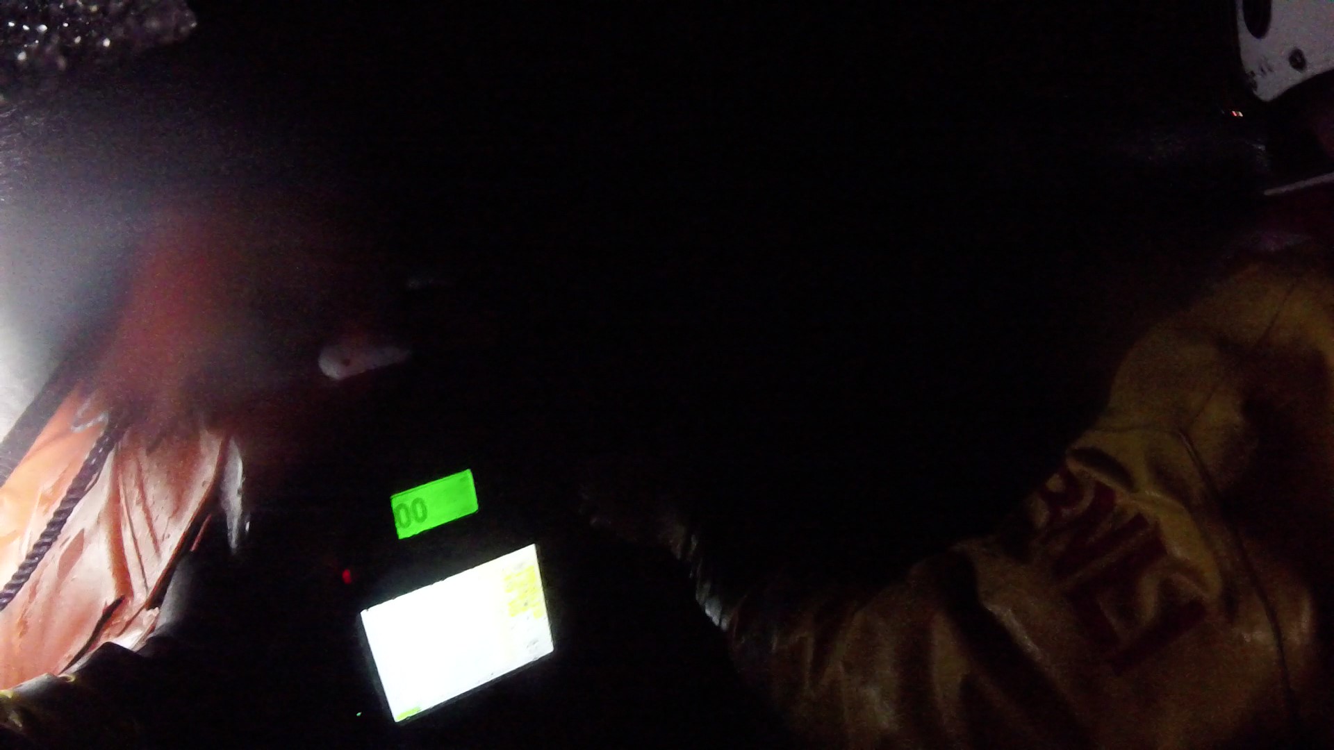 Aboard the D class inshore lifeboat during the search for the missing person