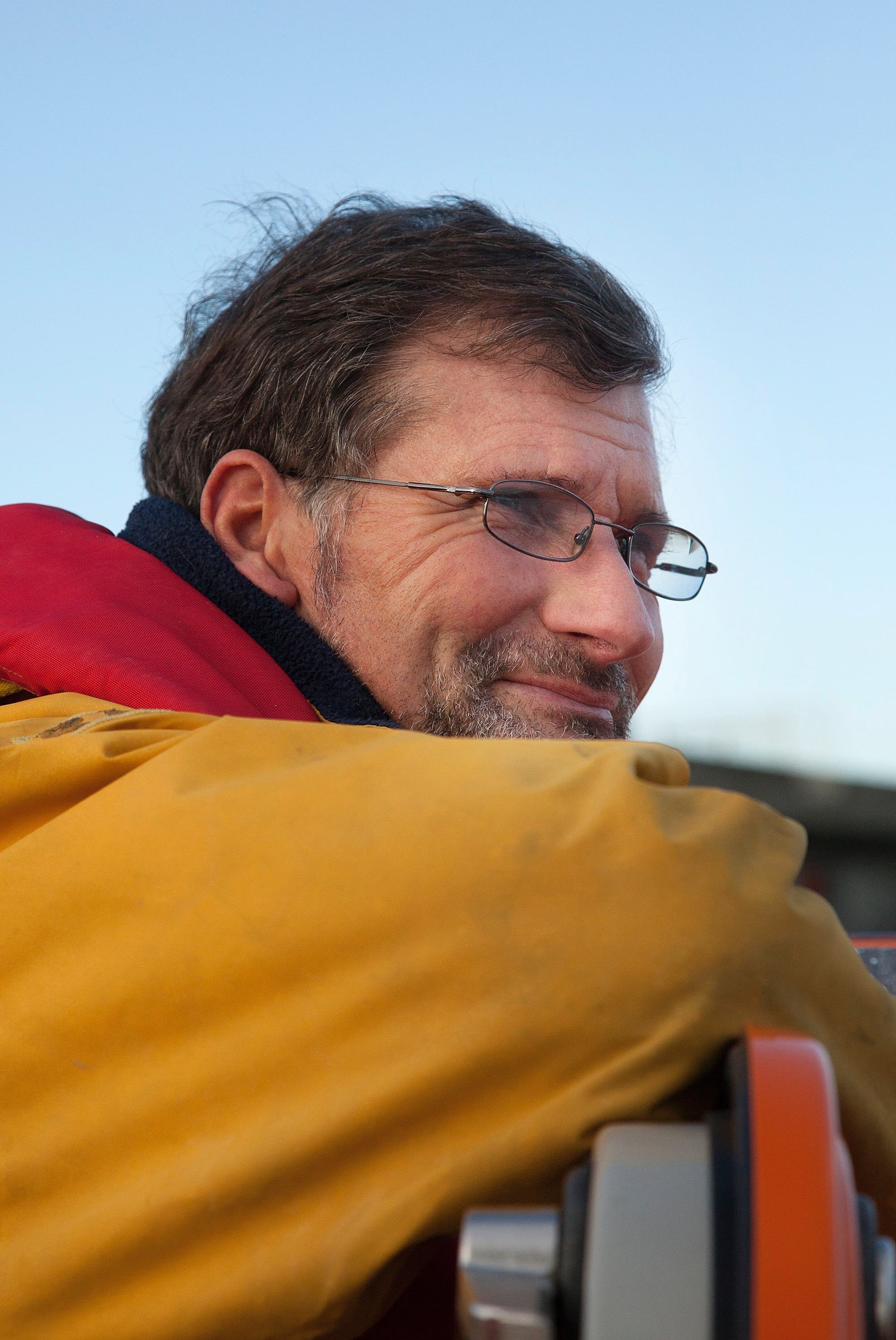 Peter Huxtable on Shoreham all weather lifeboat 