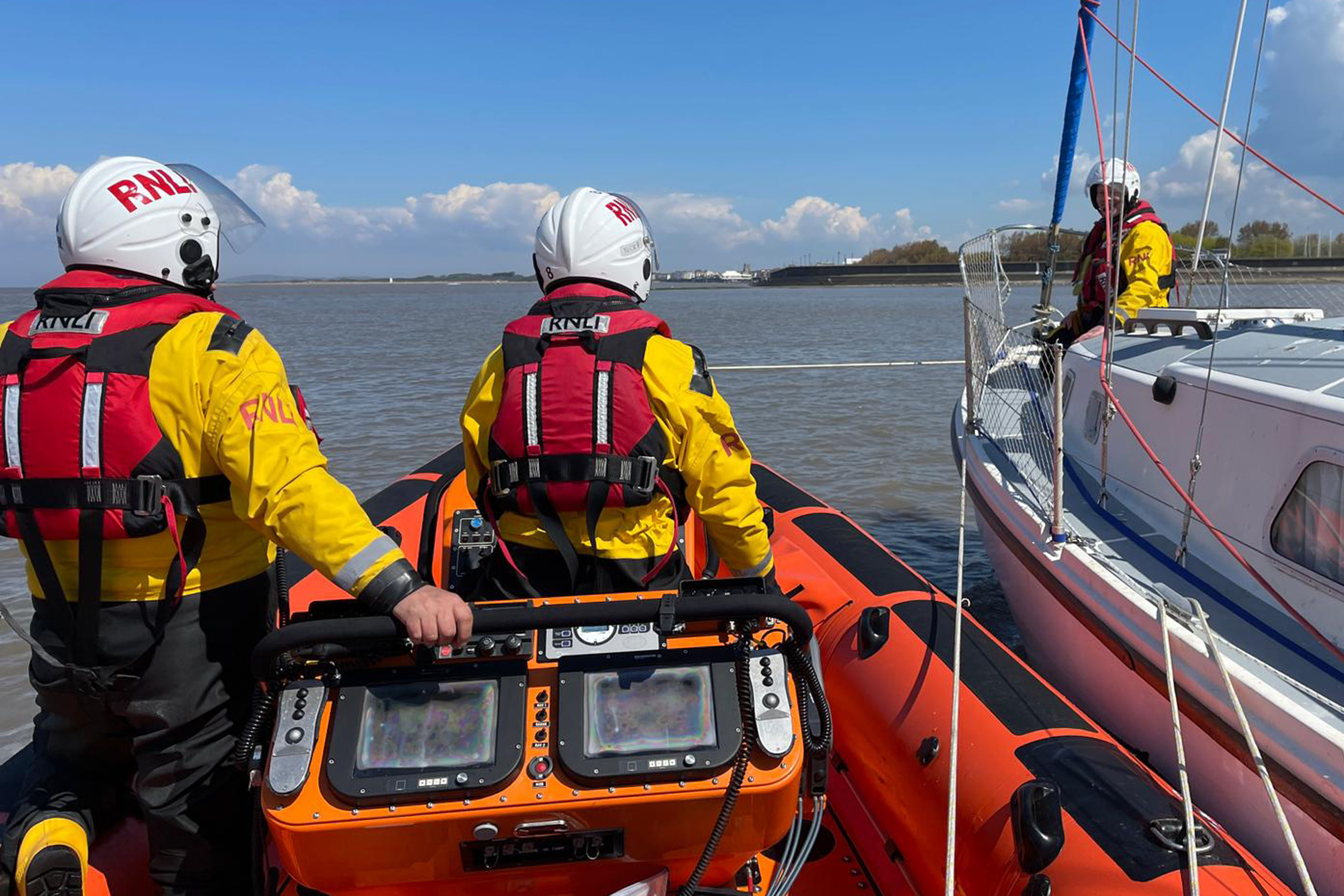 The stricken craft was given an alongside tow, safely to it’s berth