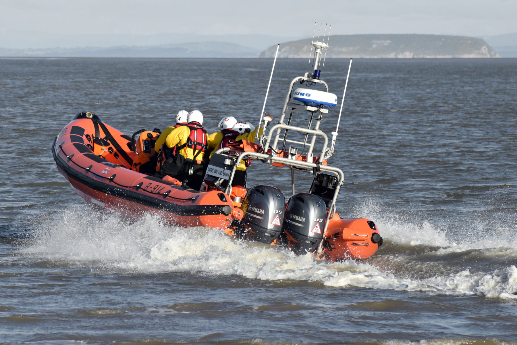 A library photo of Burnham-on-Sea Atlantic 85 lifeboat Doris Day and Brian