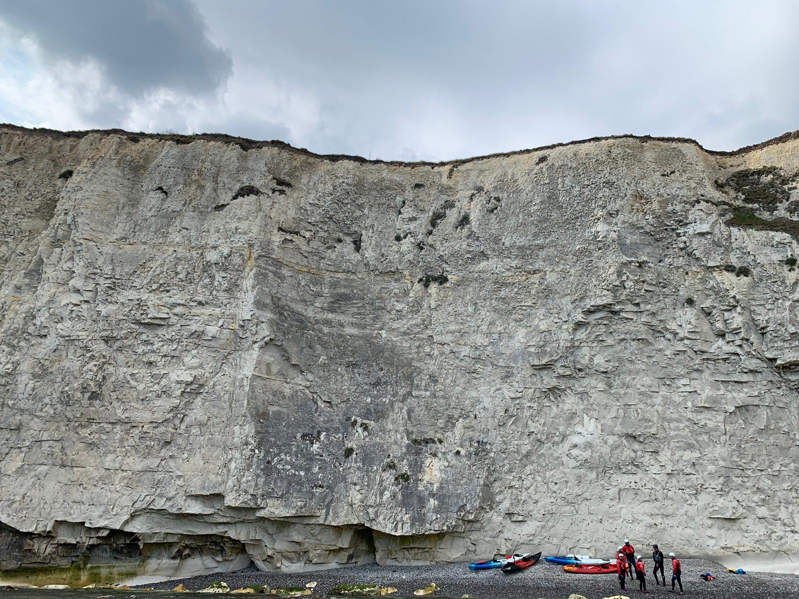 Location of fallen person at Old Harry Rocks.