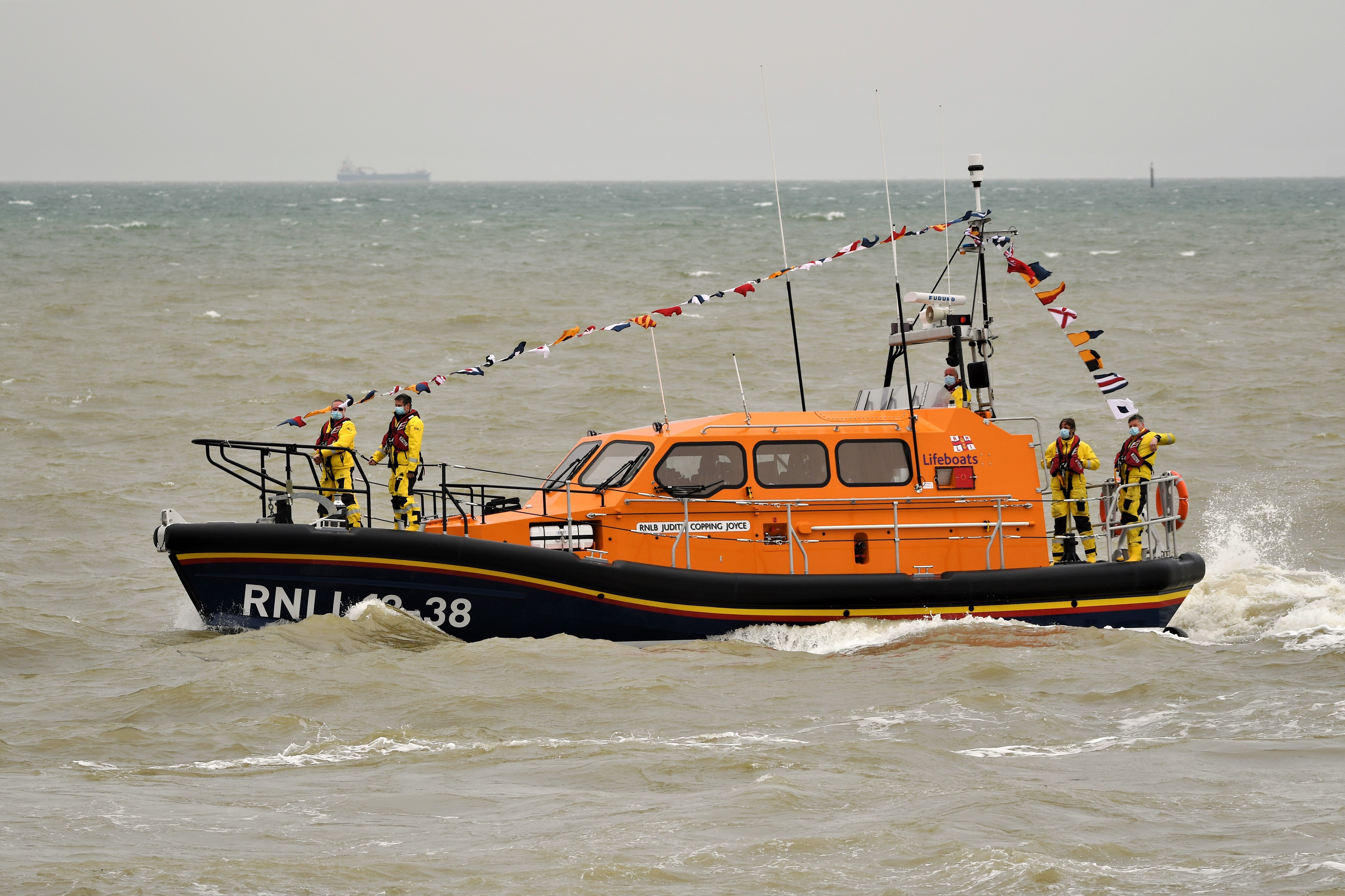 The new Sheerness Shannon 'Judith Copping Joyce' arriving in Kent.