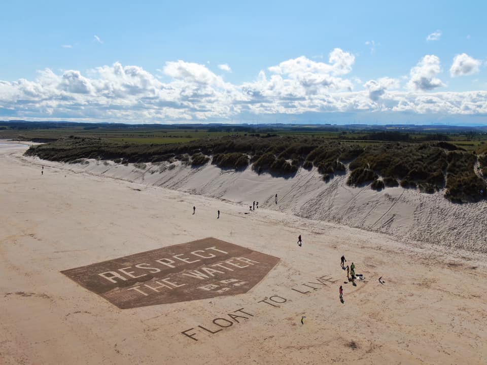 Beadnell Mayday Sand Art