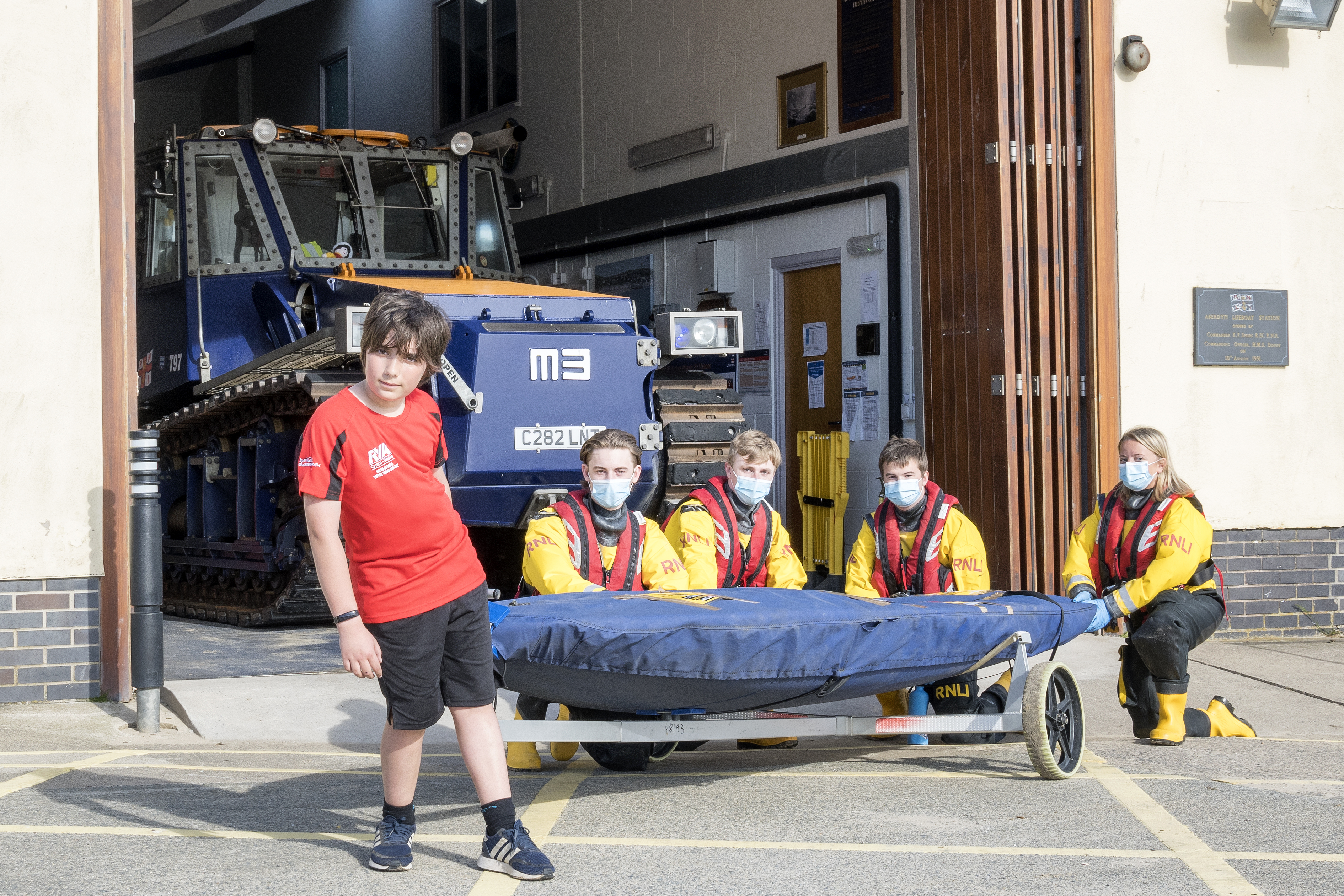 When the RNLI asked members of the public to join in its ‘Mayday Mile’ fundraising event, young sailor Jasper thought he could support the campaign by taking his dinghy with him for a walk, to raise money for his local lifeboat station.