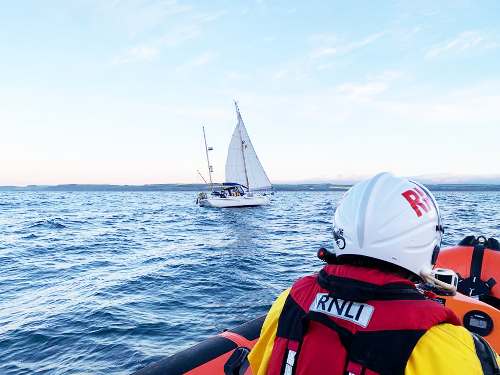 RNLI crew at the scene of the rescue