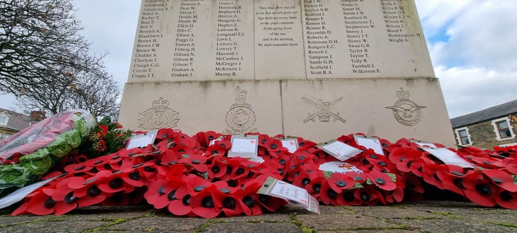 A series of photographs from today's service