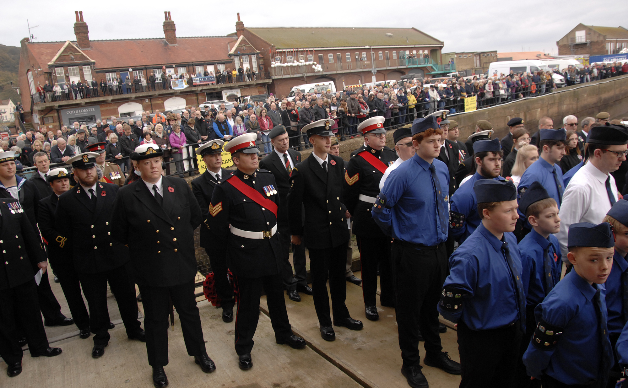 Hundreds of people attended