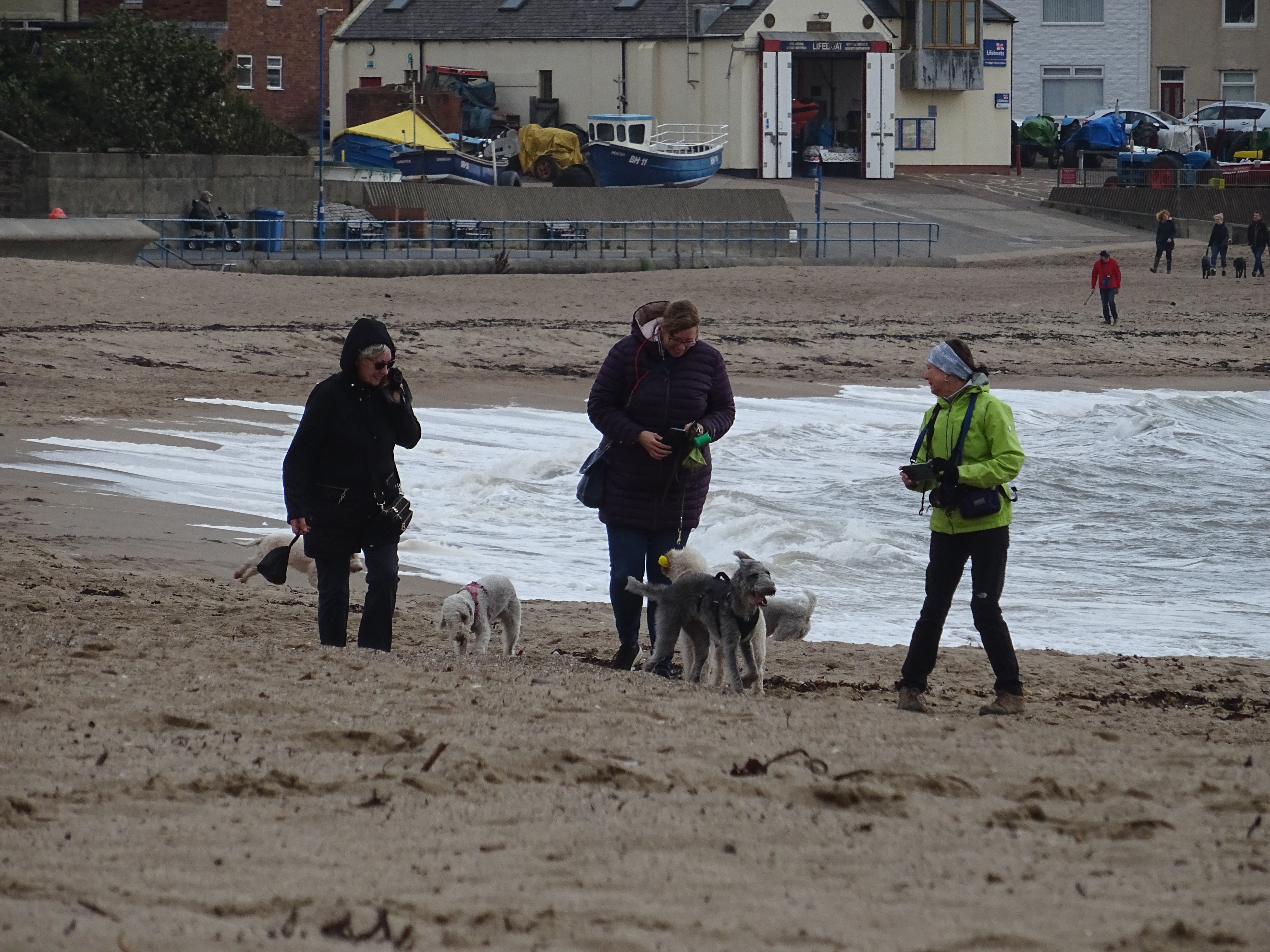 Out on the beach with Newbiggin Fundraisers at the boathouse