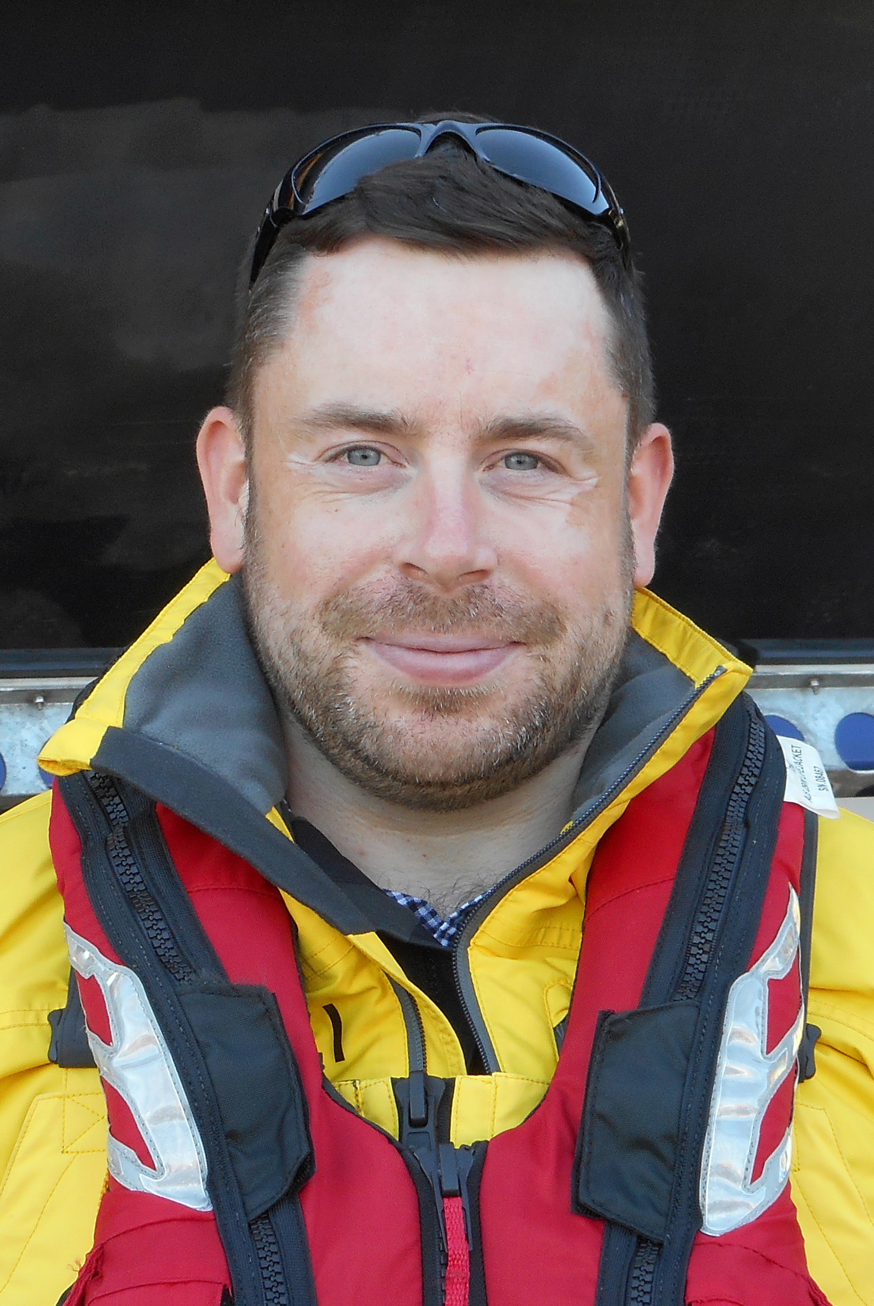 A Lifeboat Coxswain in lifejacket