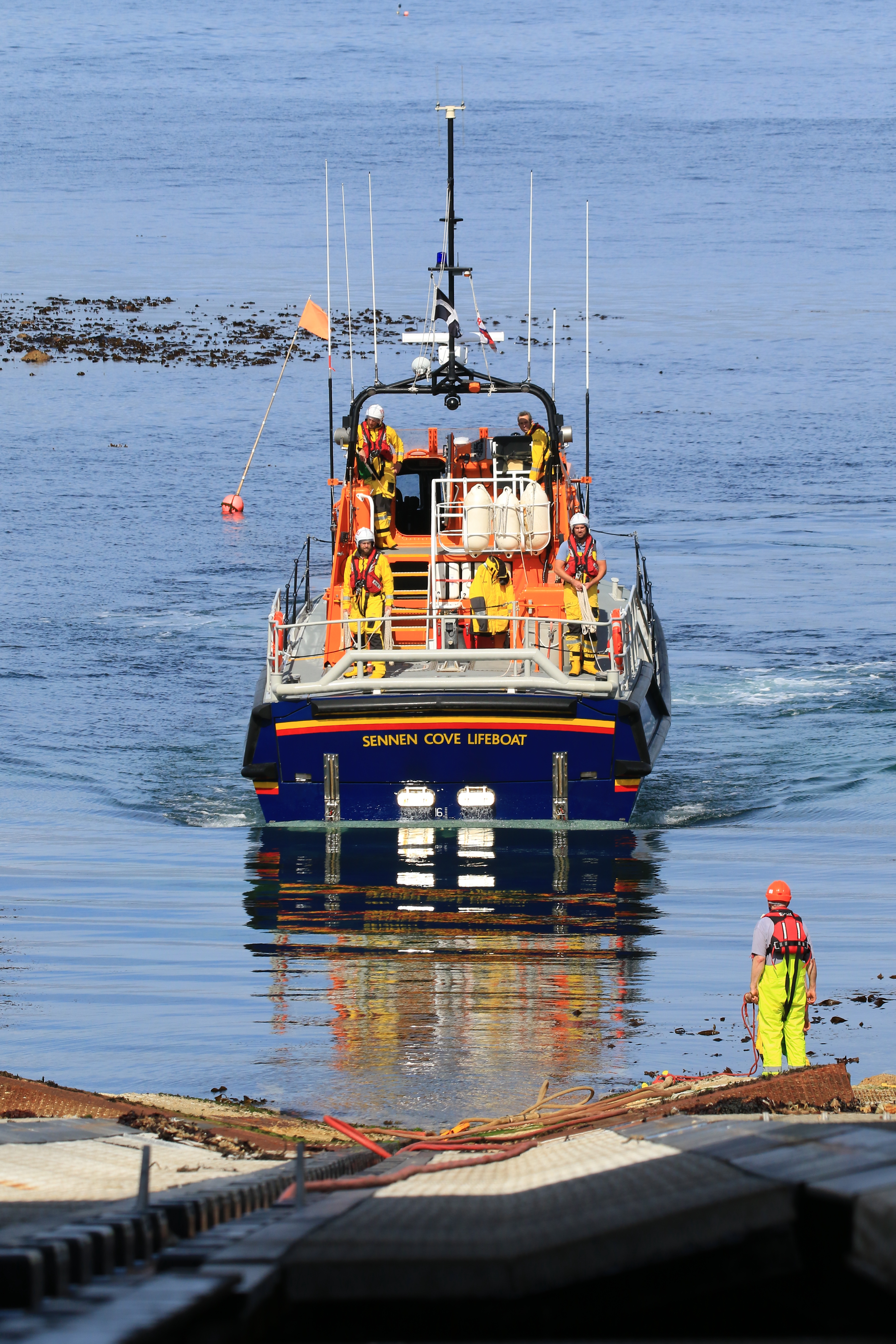 Sennen Cove ALB recovering on the long slip