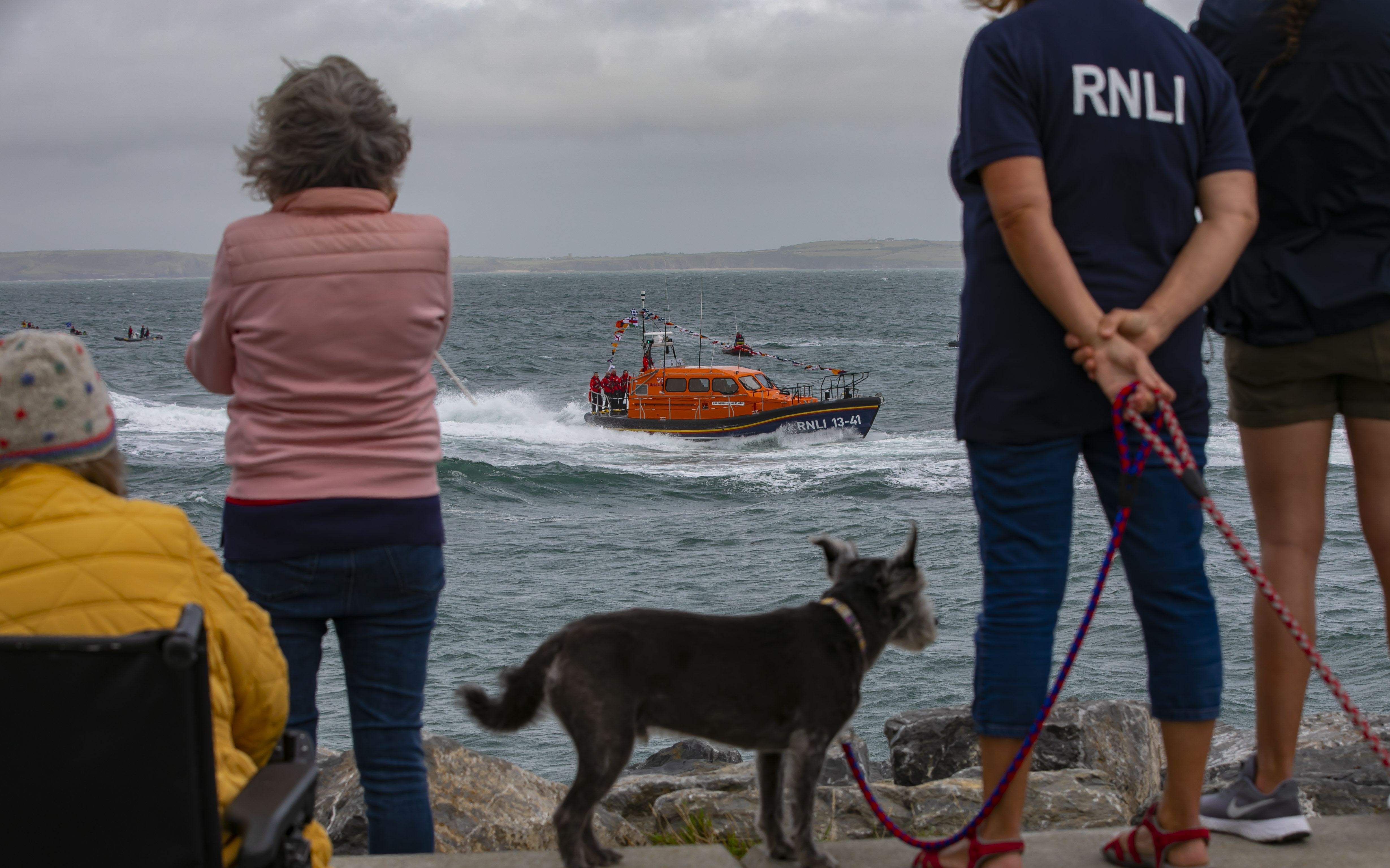 Dunmore East RNLI lifeboat crew bring their new Shannon class lifeboat home