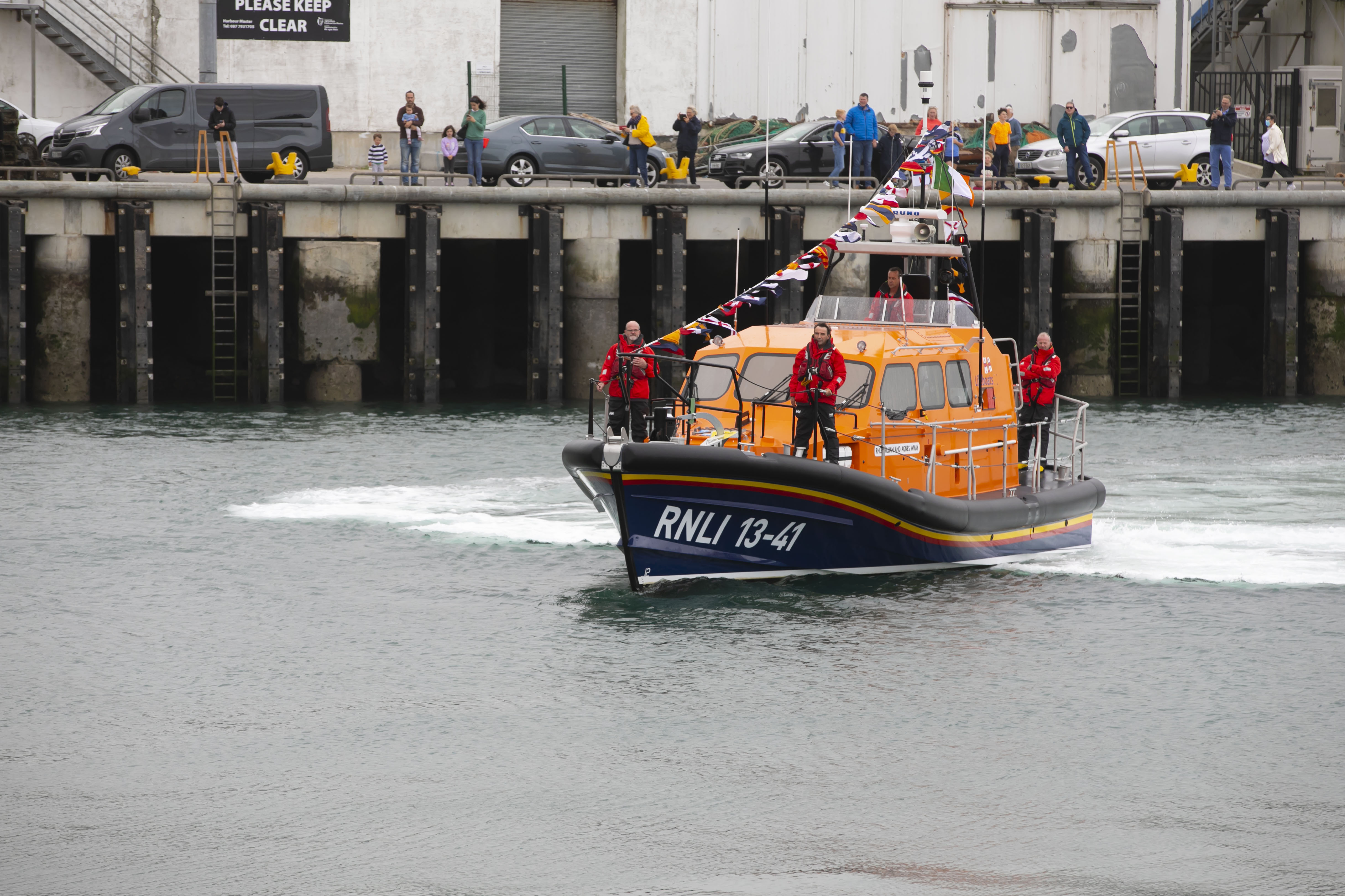 Dunmore East RNLI bring their new Shannon class lifeboat home