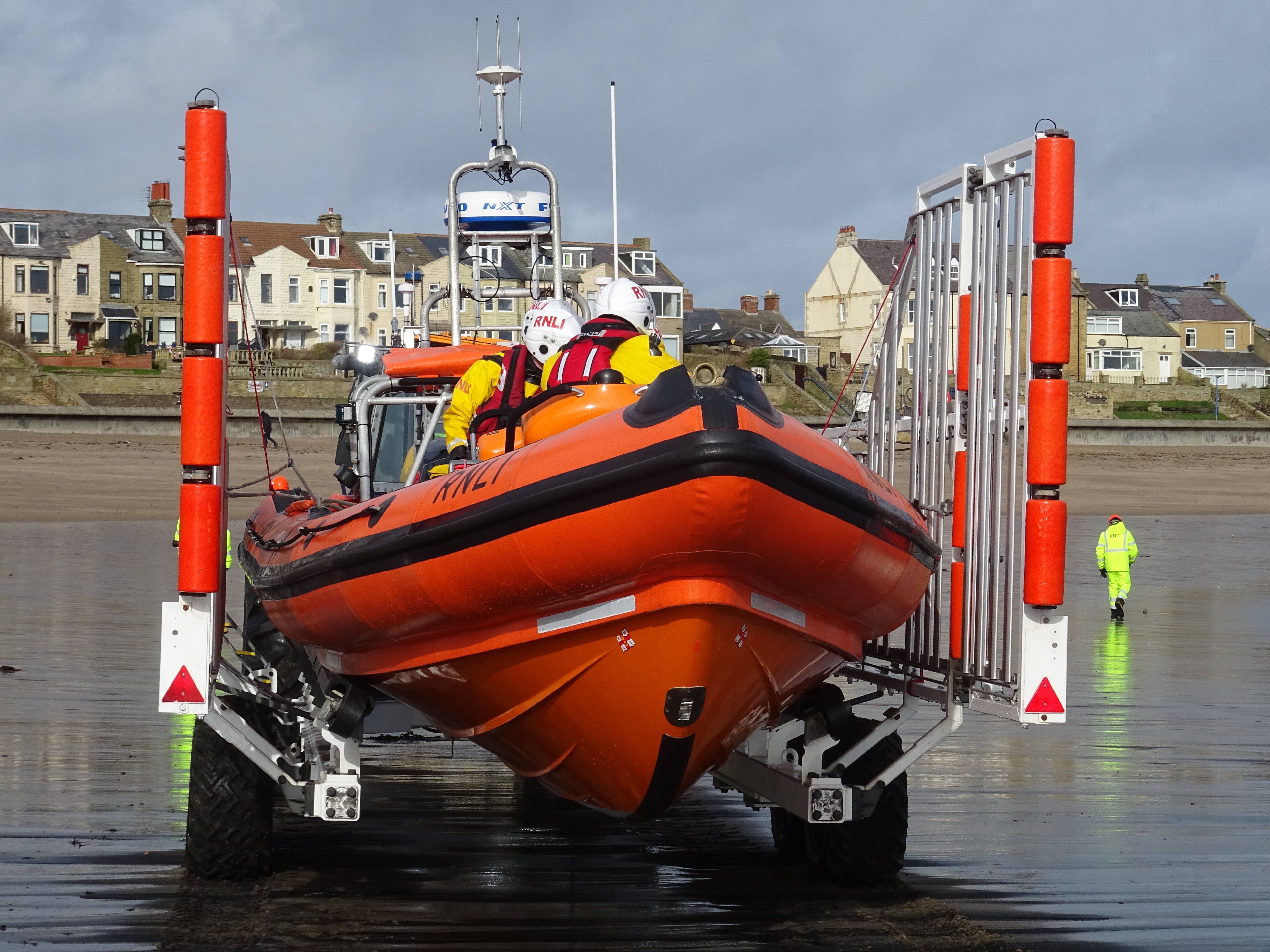 Lifeboat returning to station