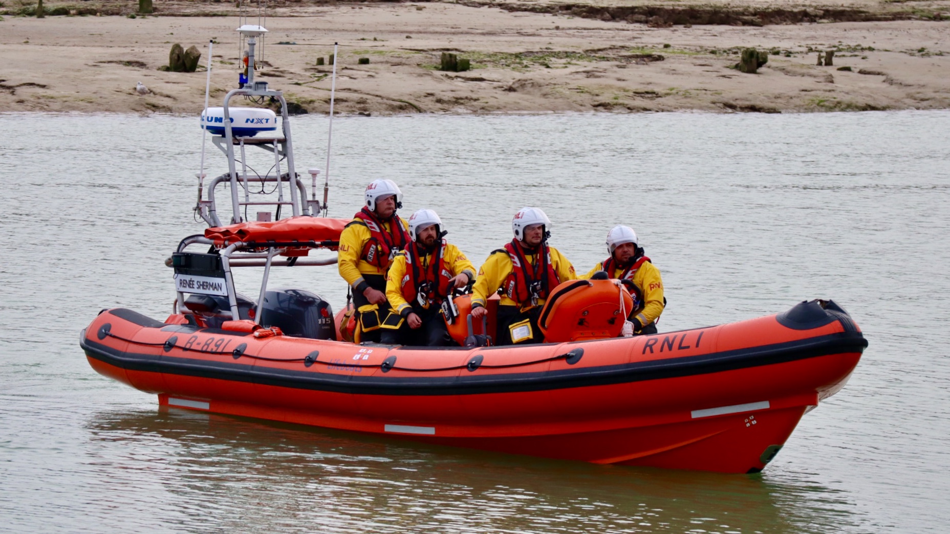 Renee Sherman lifeboat with four crew aboard