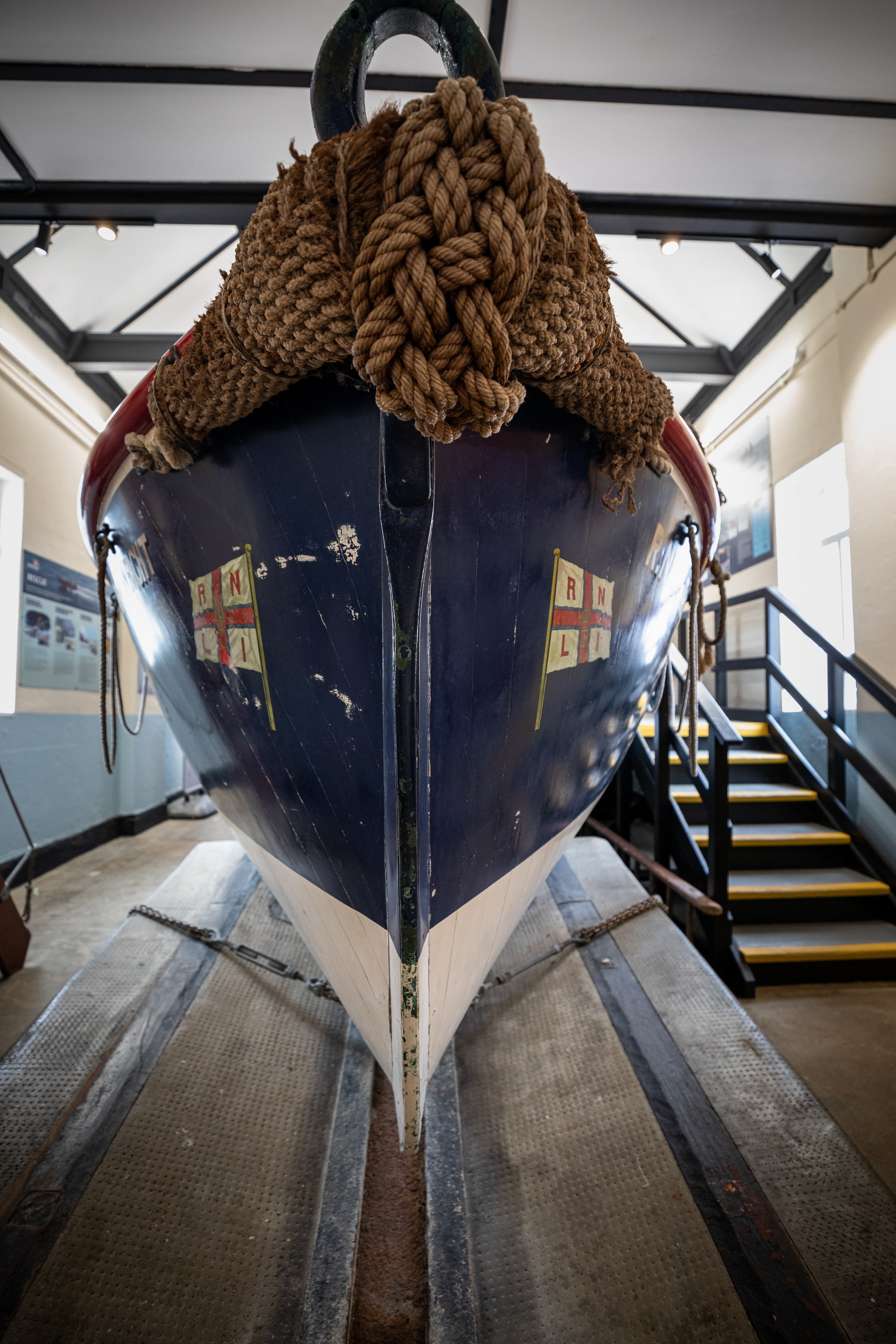 Thomas Kirk Wright Lifeboat in the Poole Old Lifeboat Museum