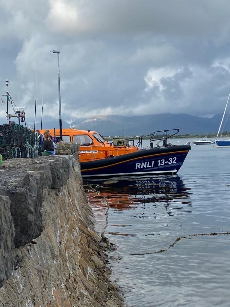 Clifden RNLI Shannon Class ALB in the water 