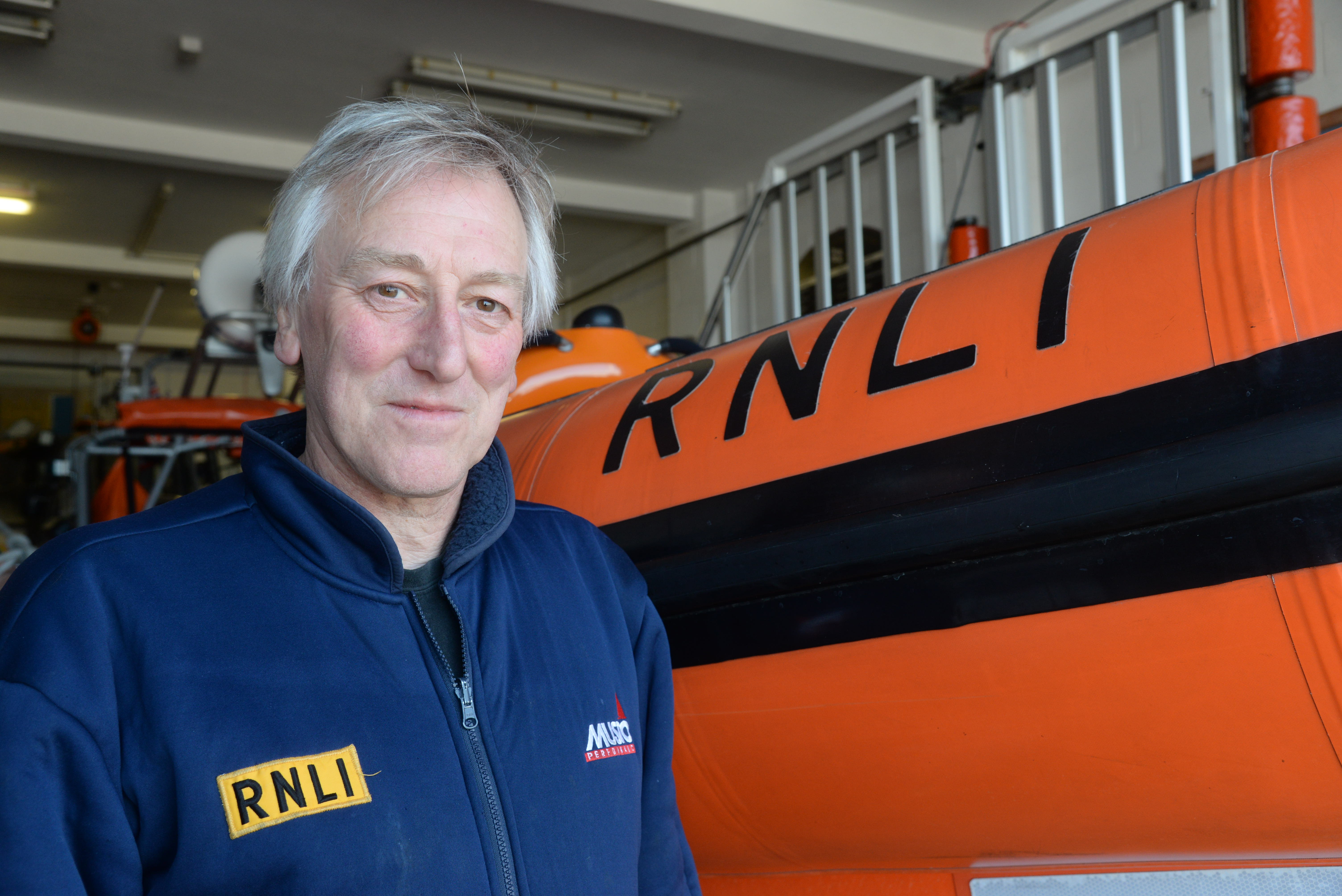 Dave Parry who has completed 30 years at Whitstable lifeboat station.