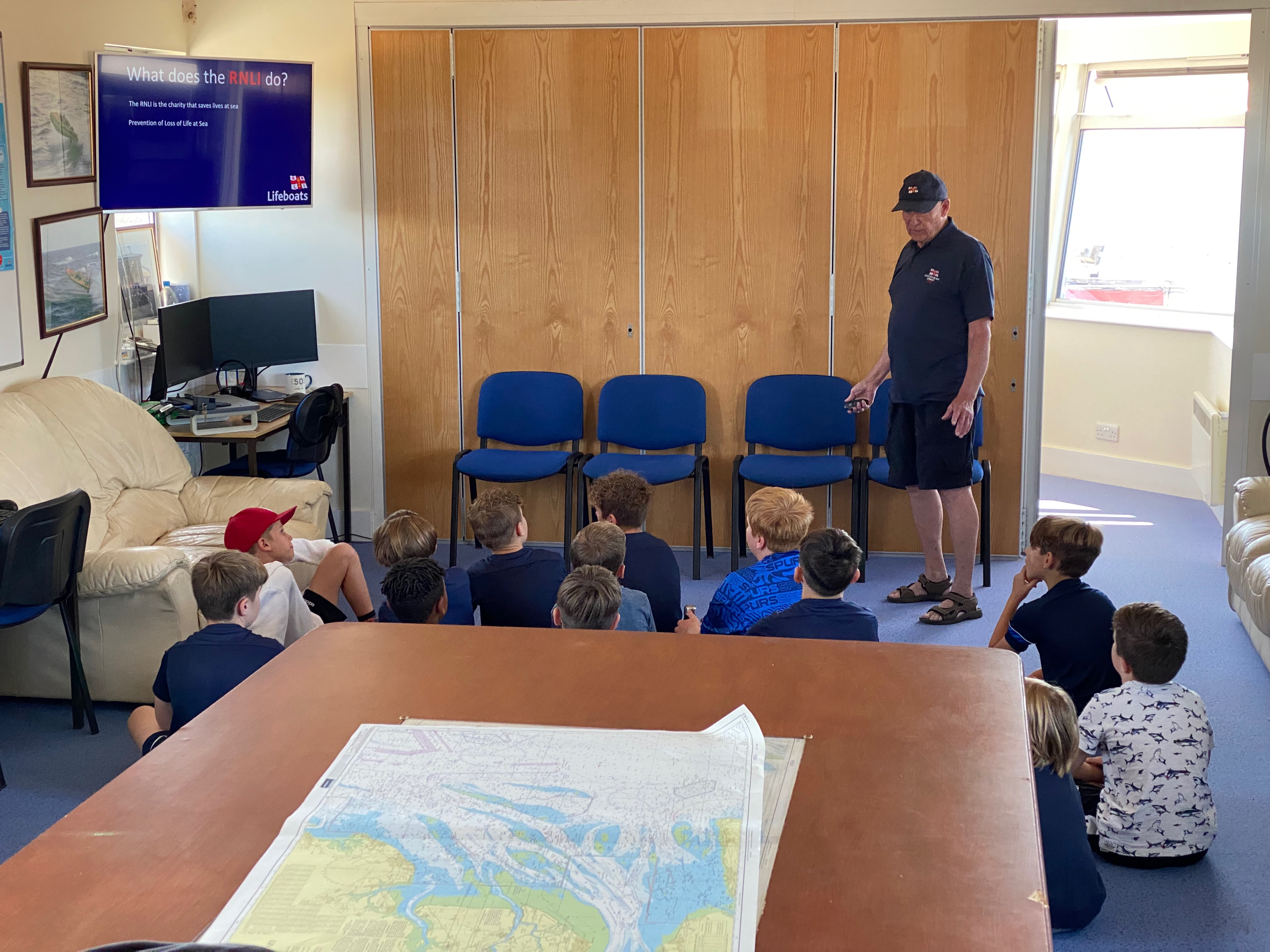 RNLI Clacton giving a talk on RNLI and Beach Safety