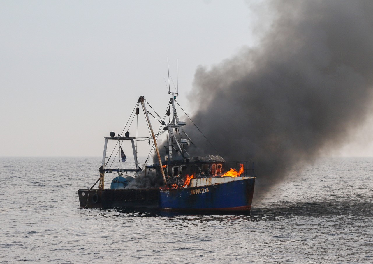 Fishing Vessel well alight