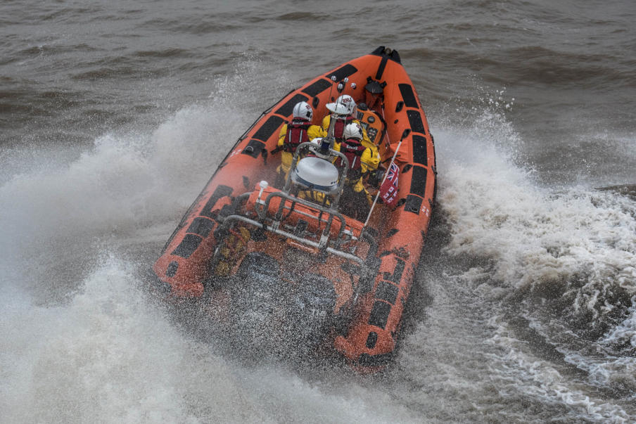 RNLI Clacton's Atlantic 85 Launches to aid a yacht