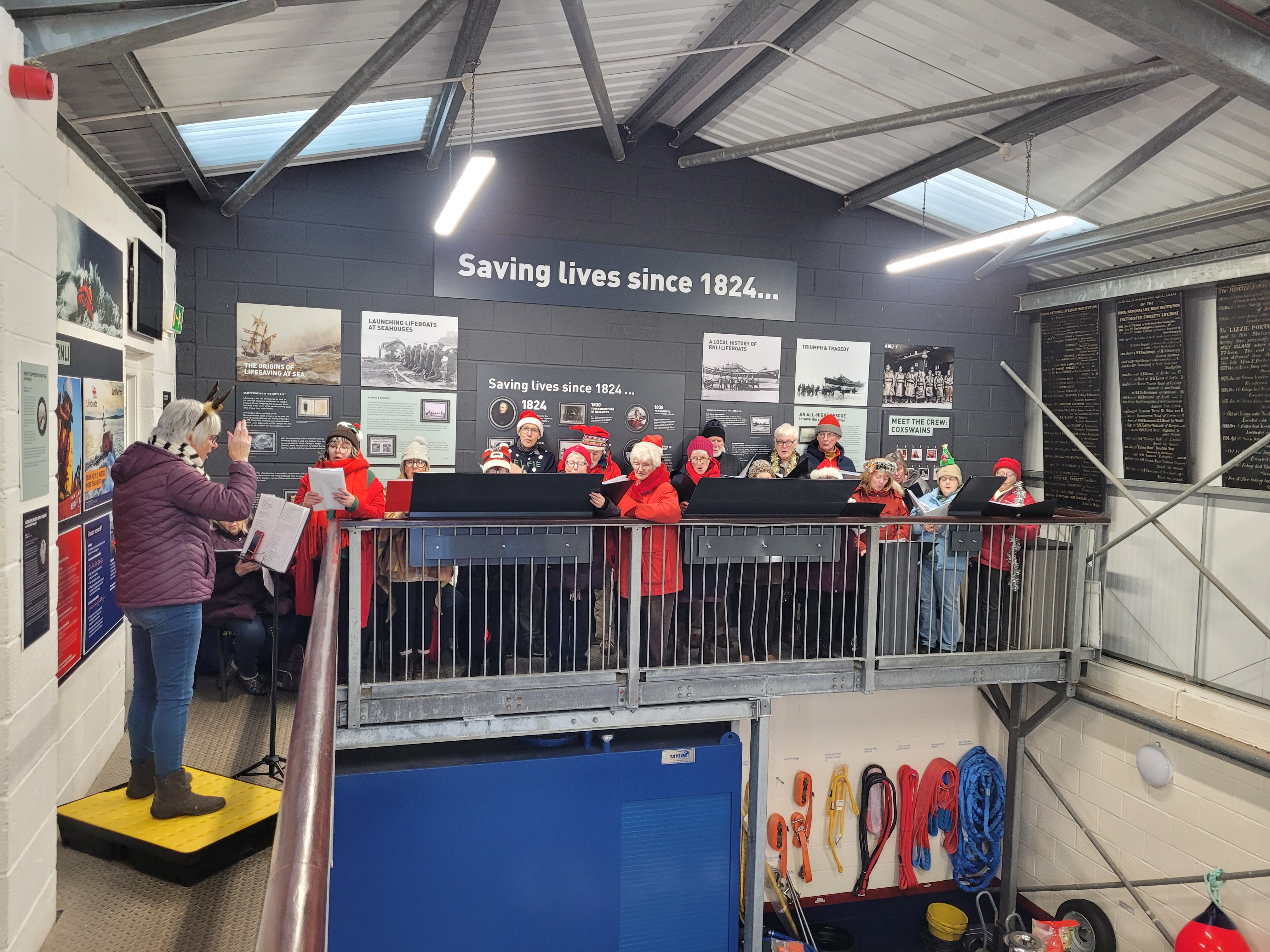 Seahouses Village Voices Choir entertain with Christmas Carols