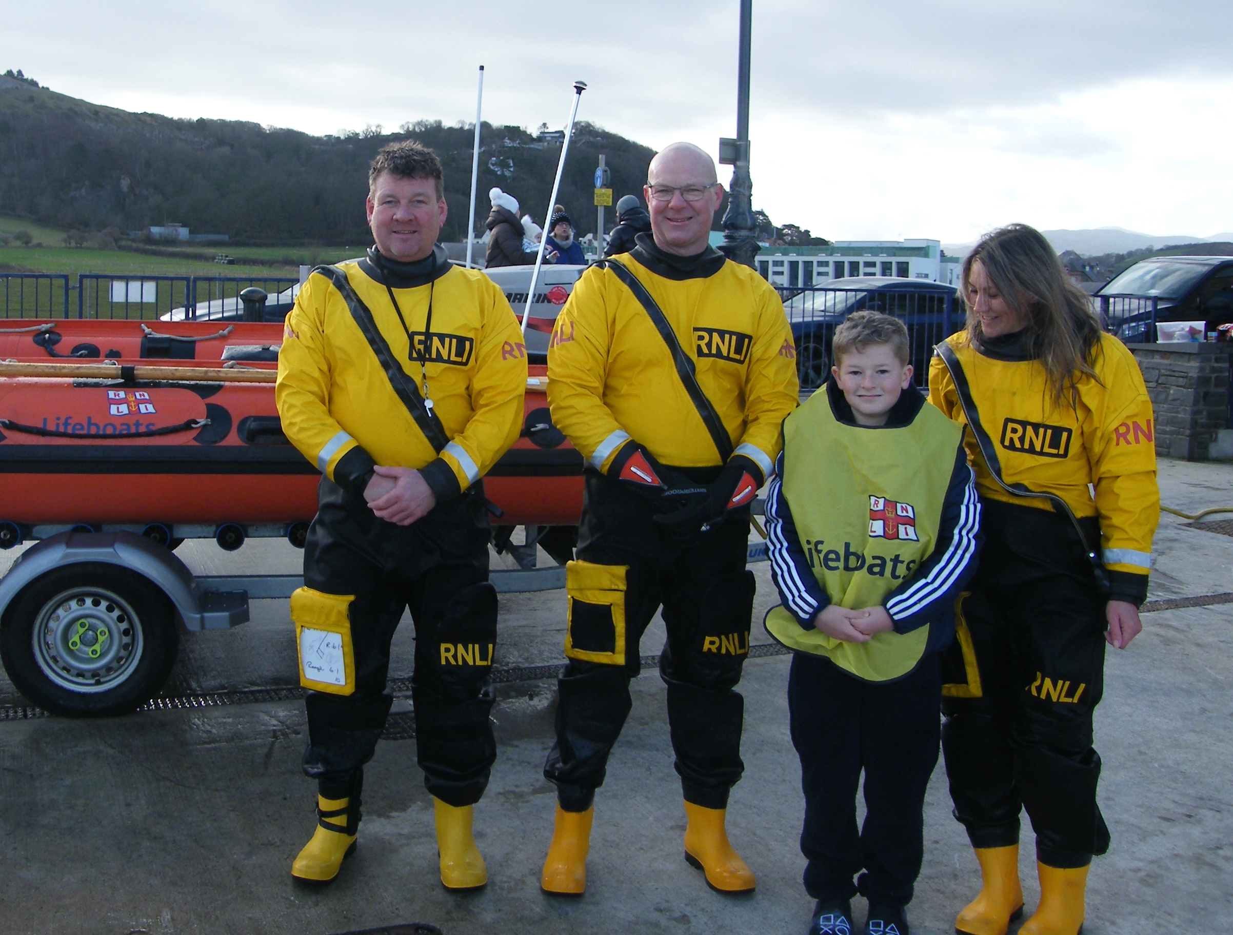 Ten-year-old Luca raises £500 for Llandudno RNLI.