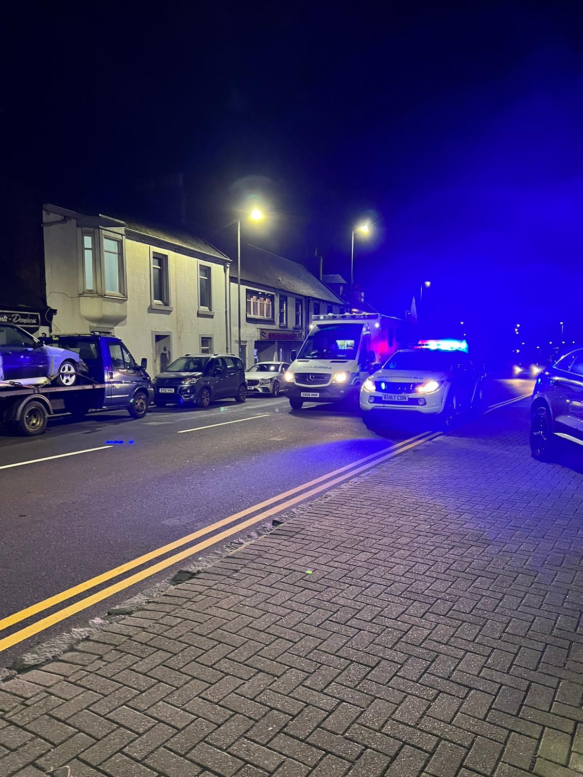 Ambulance and Coastguard in attendance 