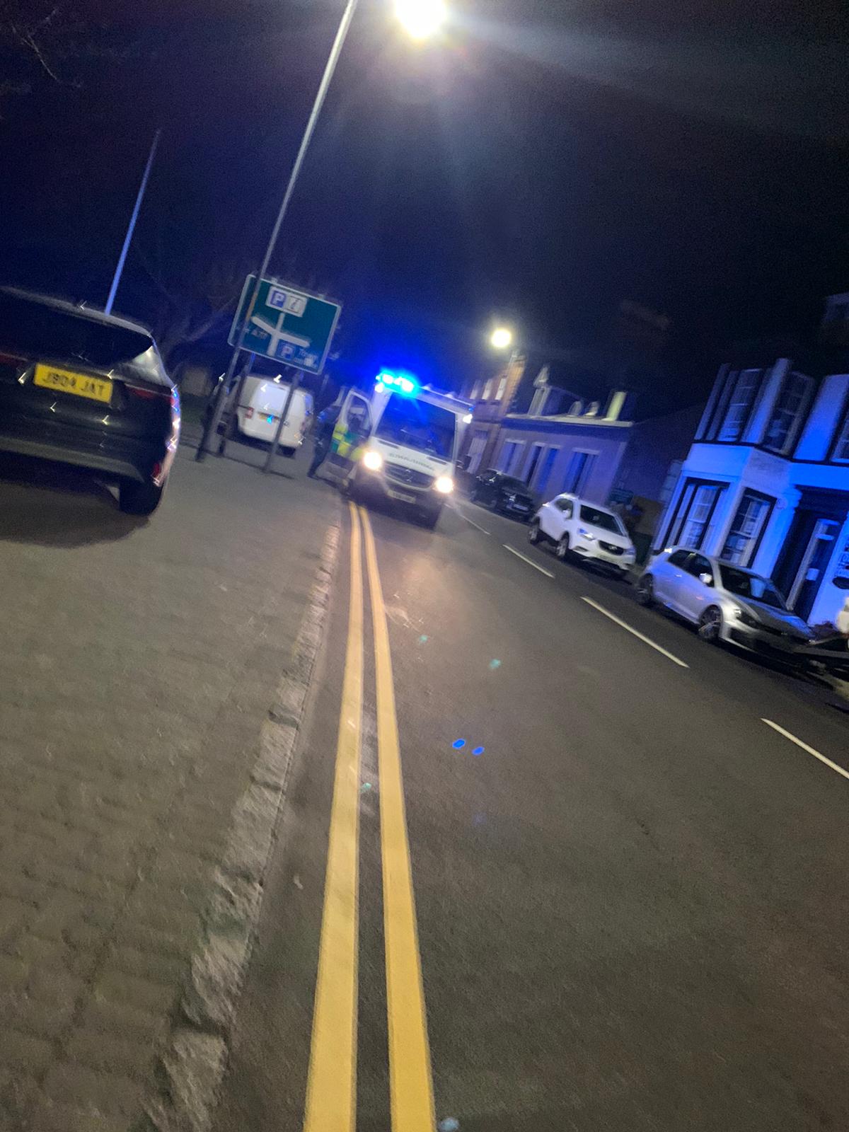 Ambulance in attendance 