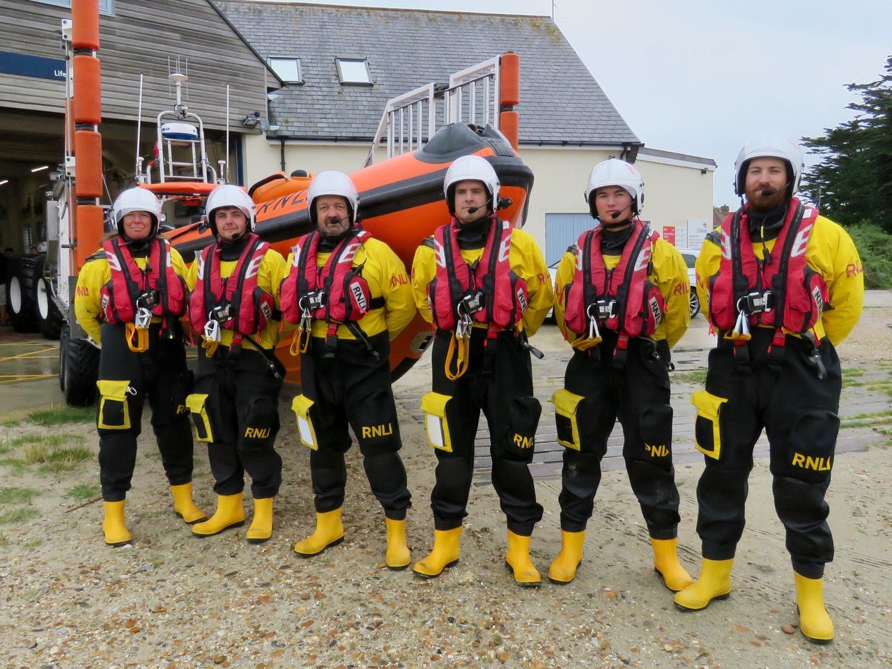 Six of the seven crew members due to receive the awards