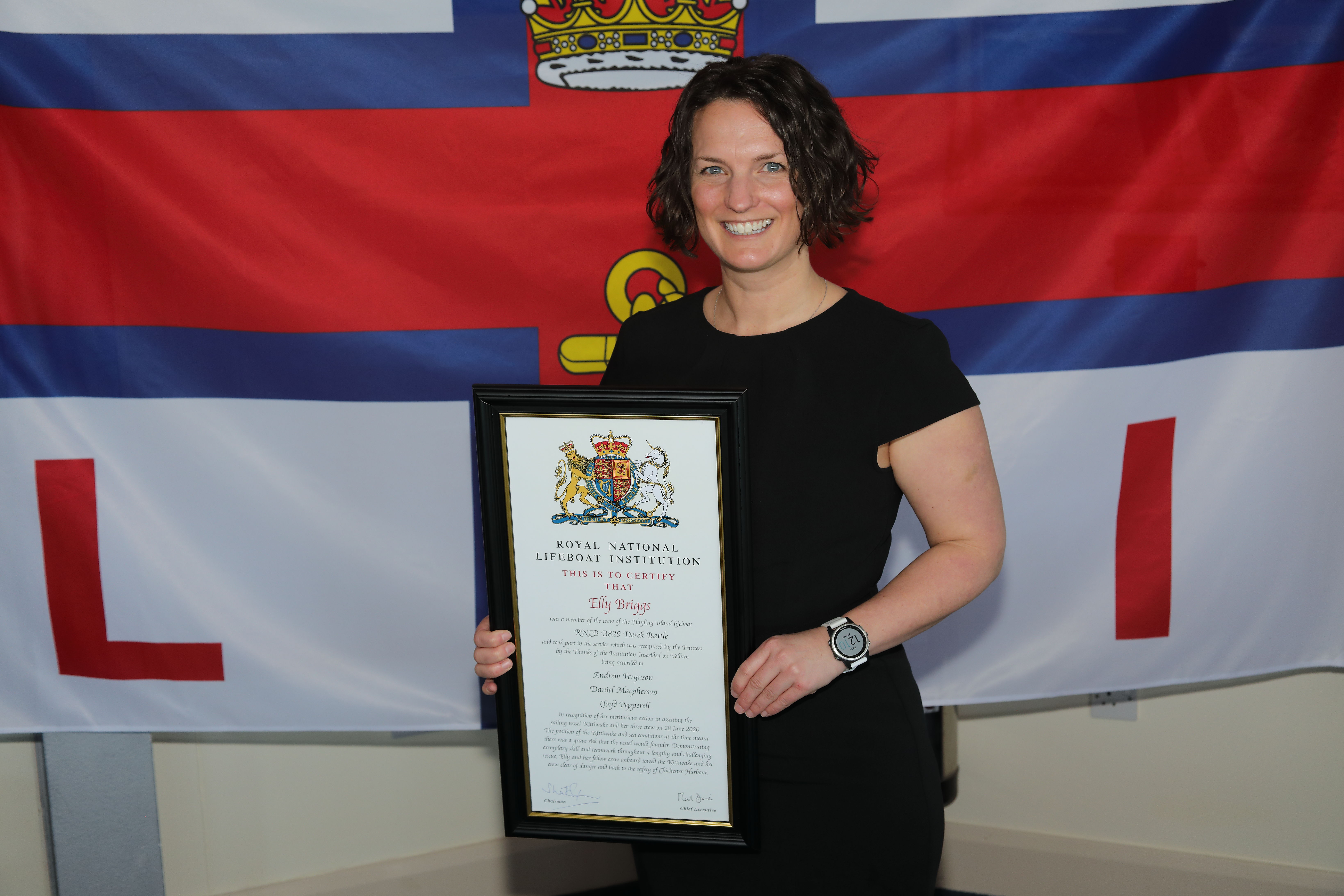 Eleanor Briggs, who came back from Vancouver for the ceremony.