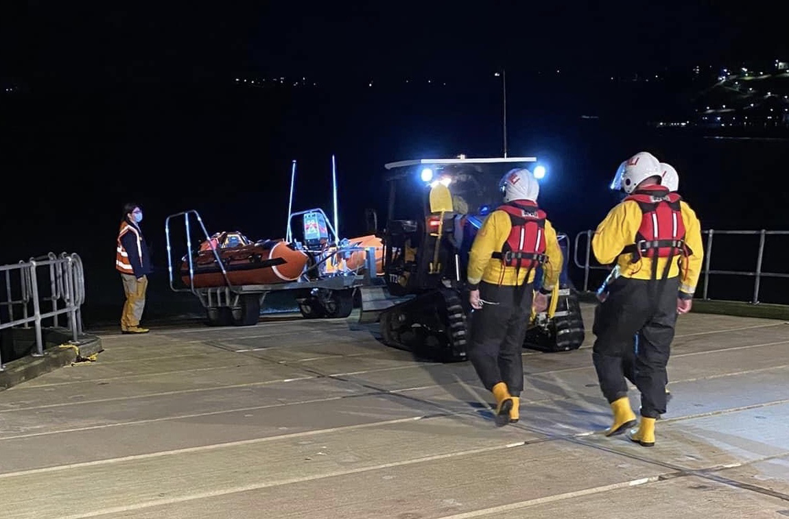The lifeboat is launched