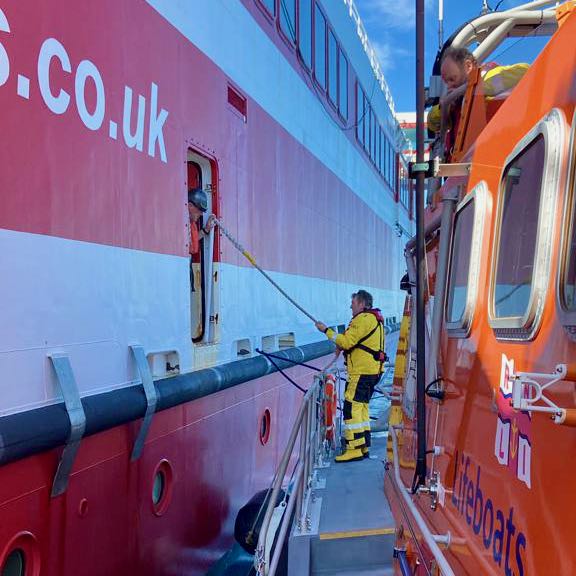 Alongside the MV Alfred 